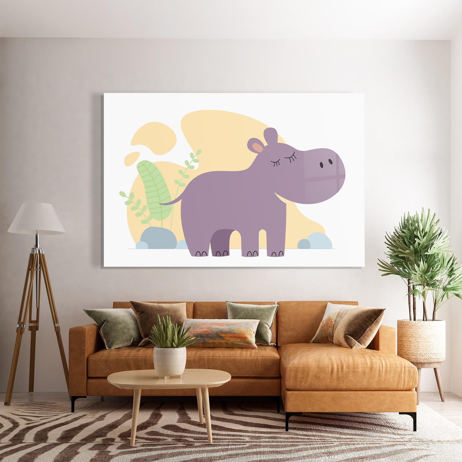 Tablou Sticla Cute Purple Hypo mockup 7