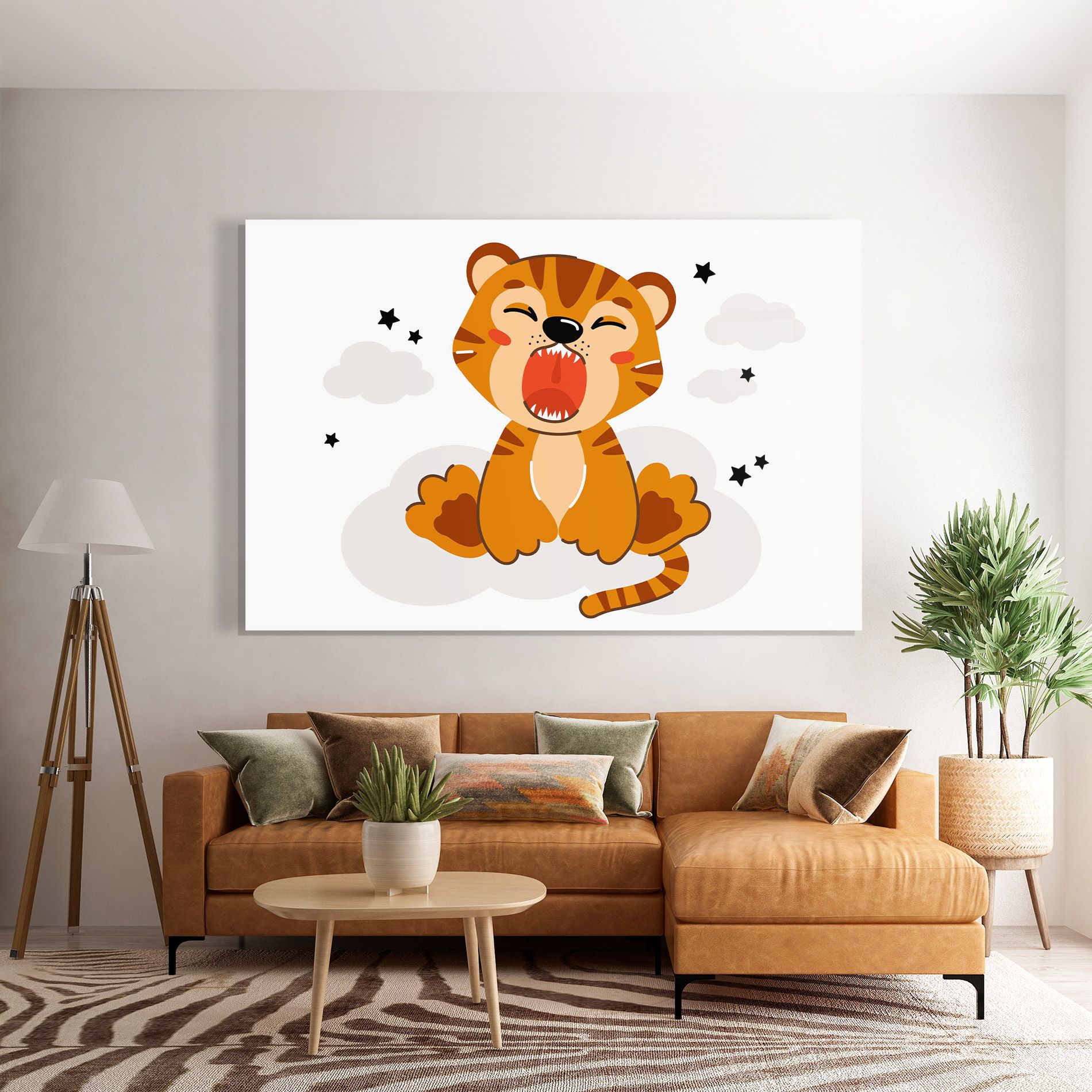 Cute Sleepy Tiger mockup 7