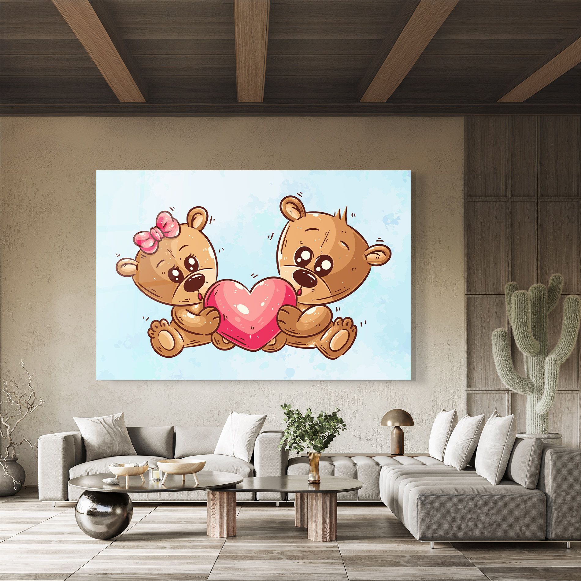 Bear Holding Heart mockup 8