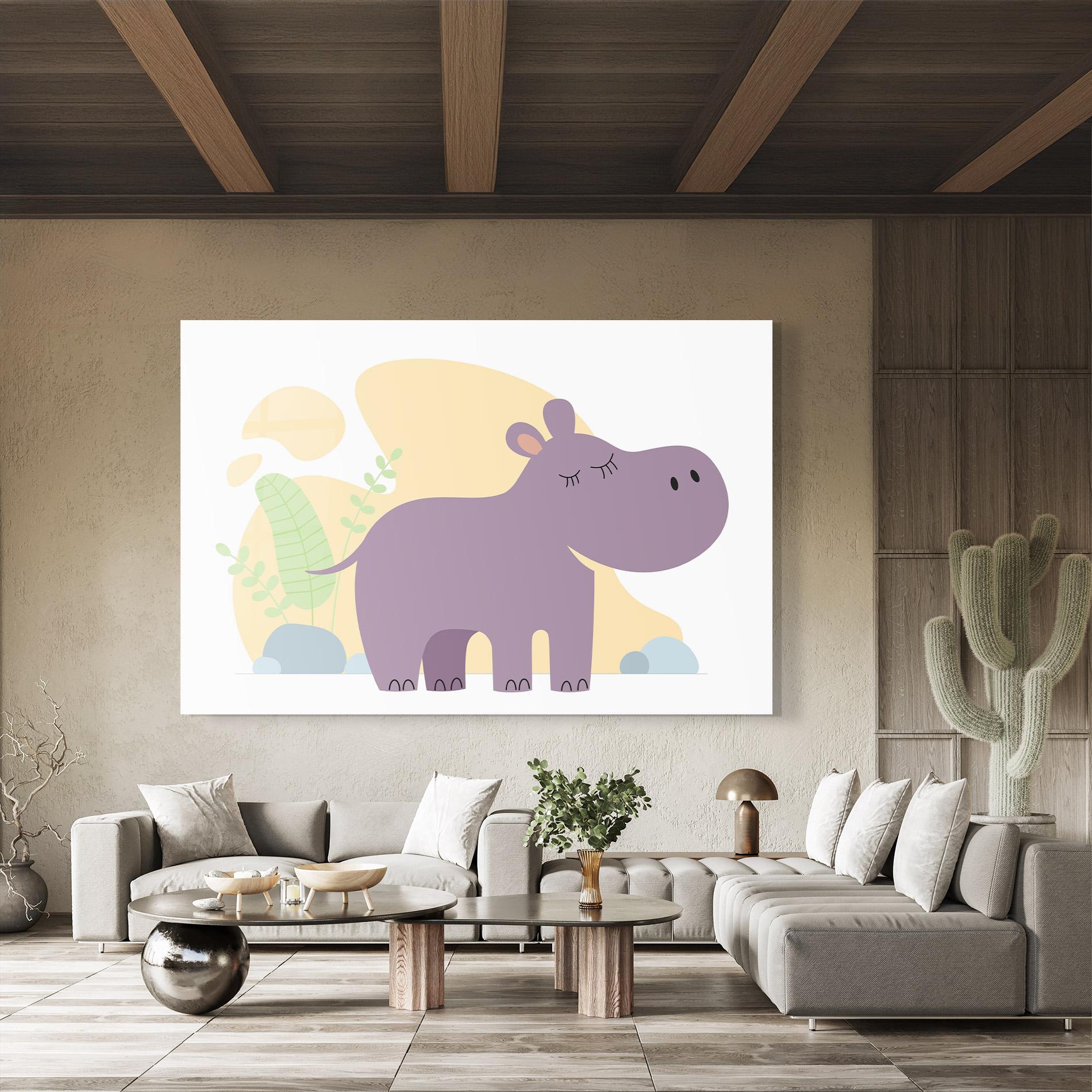 Tablou Sticla Cute Purple Hypo mockup 8