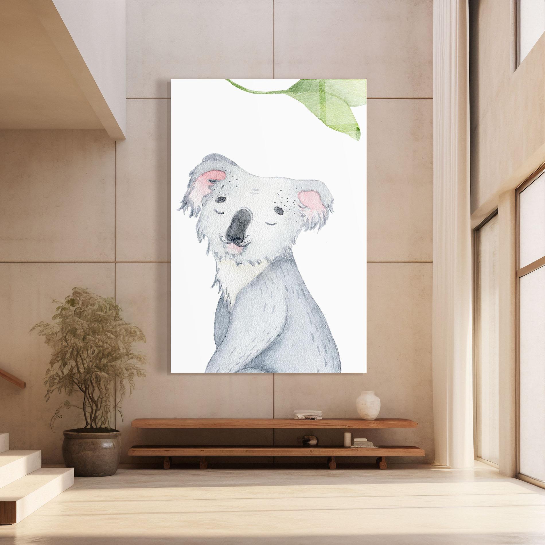 Tablou Sticla Baby Koala mockup 8