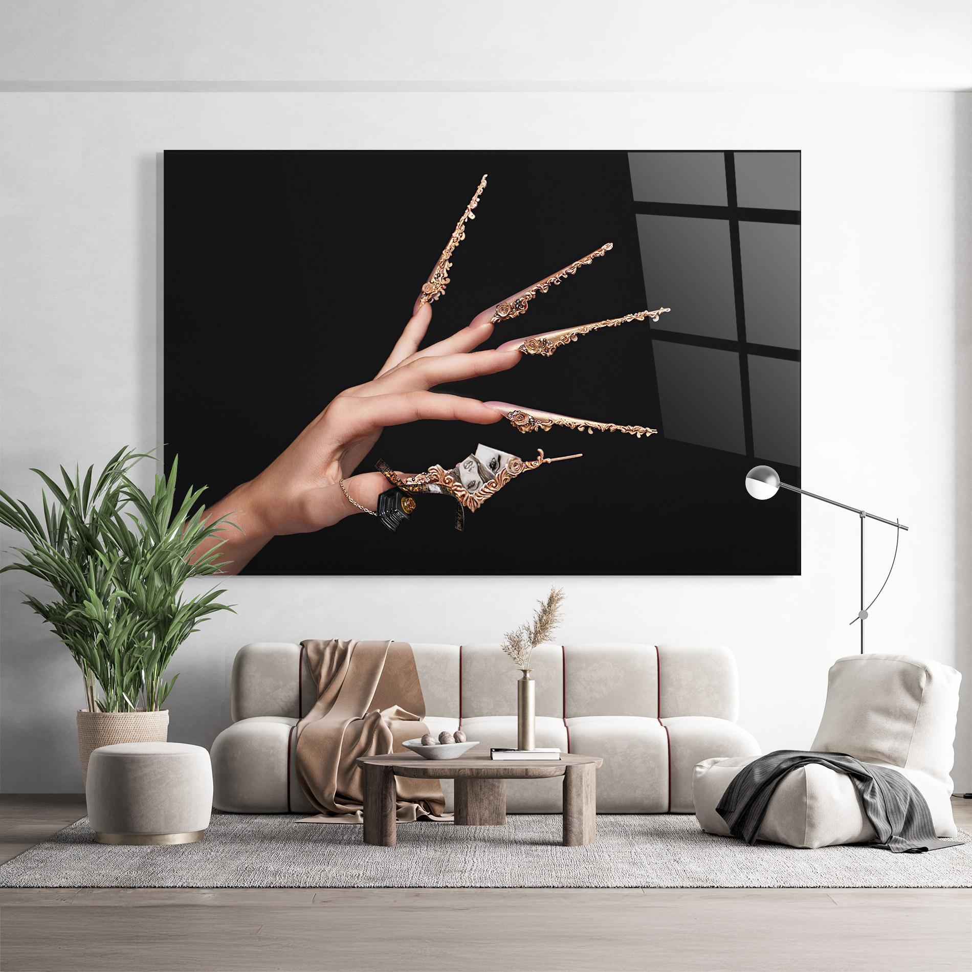 Tablou Sticla Creative Manicure mockup 9