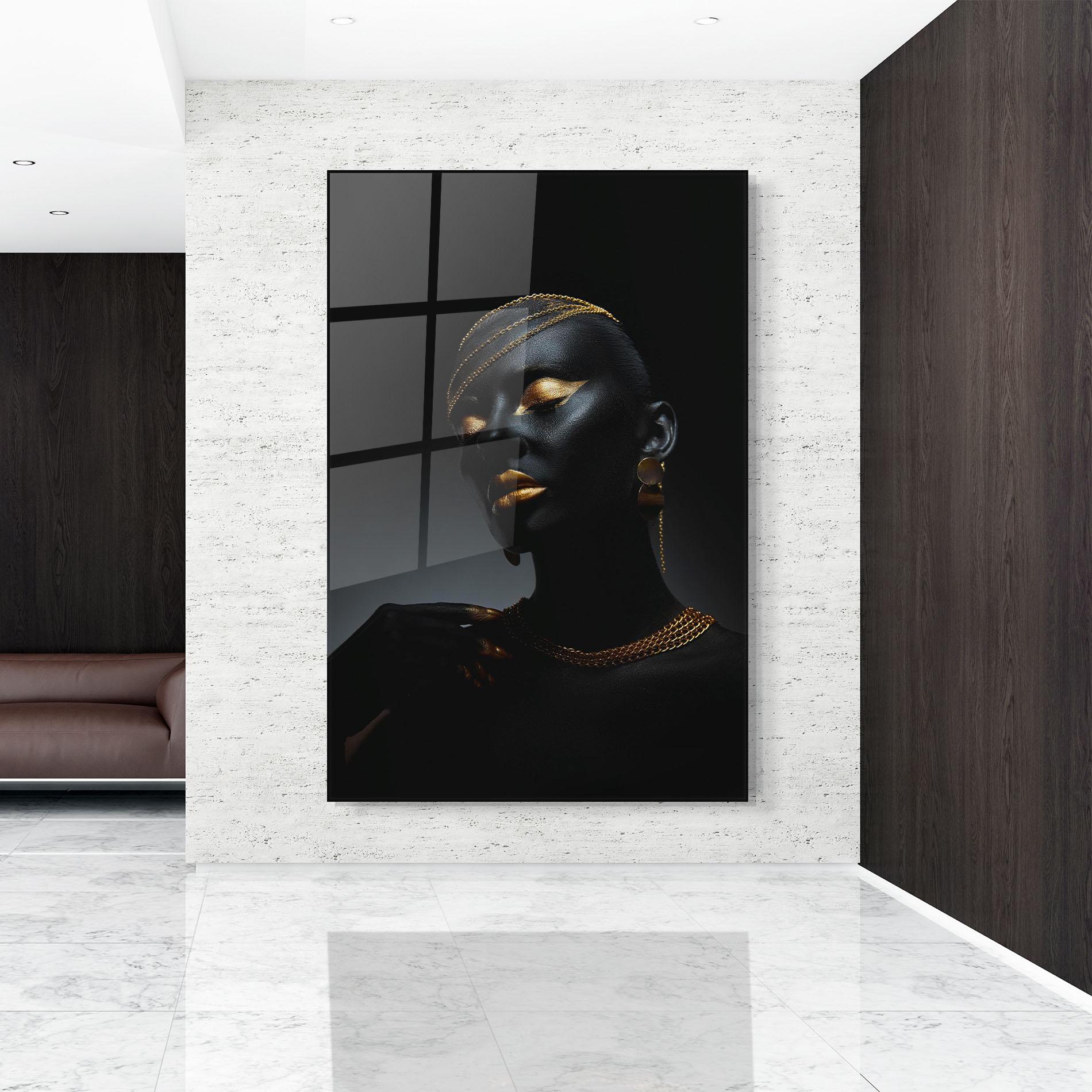 Tablou Sticla Beauty Gold mockup 9