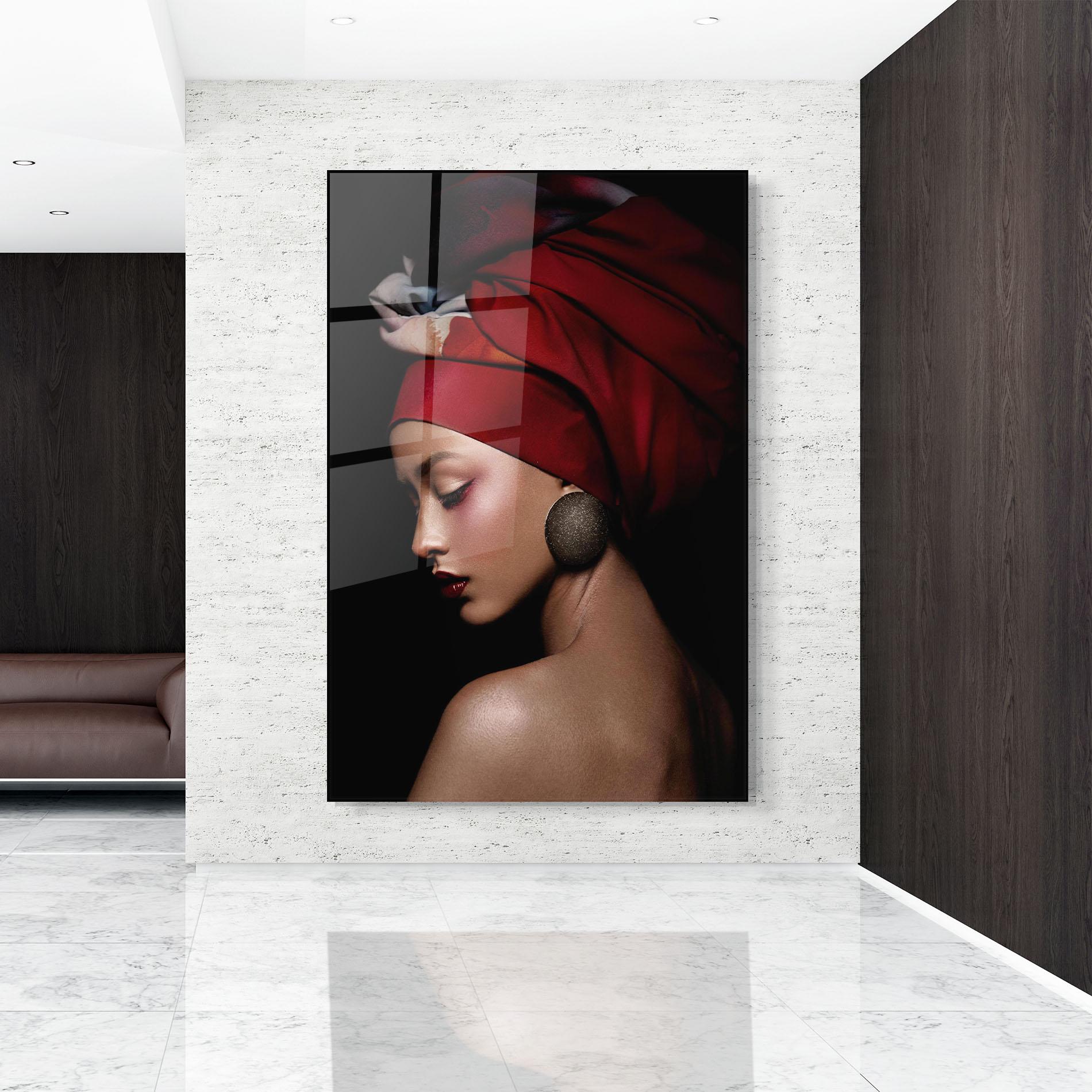 Tablou Sticla Big Circle Earring mockup 9