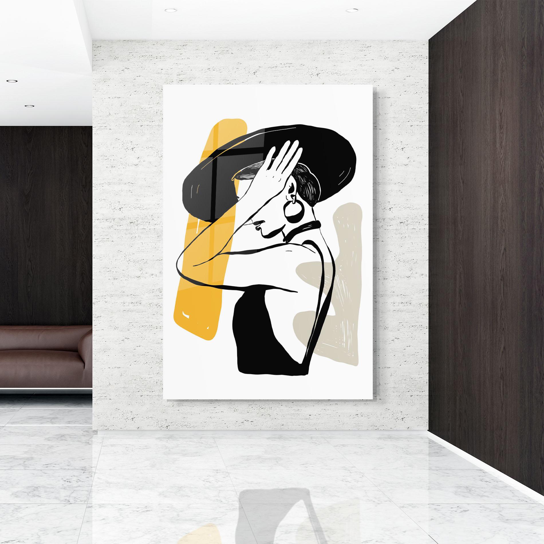 Tablou Sticla Big Earring mockup 9