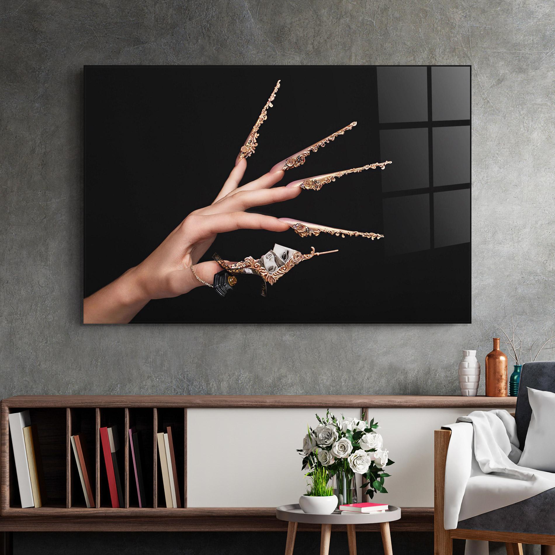 Tablou Sticla Creative Manicure mockup 2