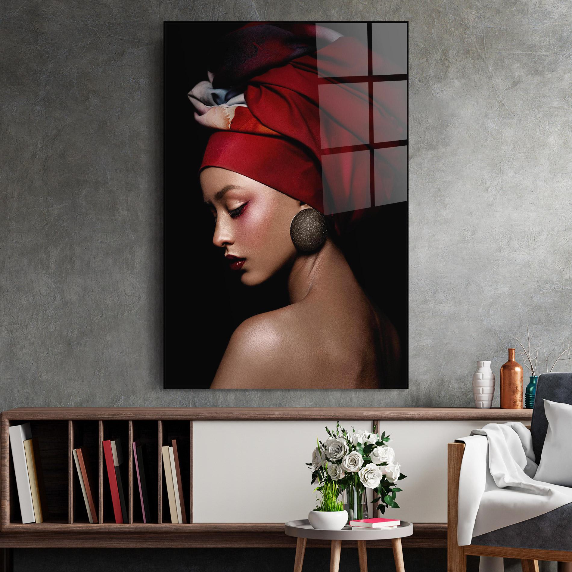 Tablou Sticla Big Circle Earring mockup 2