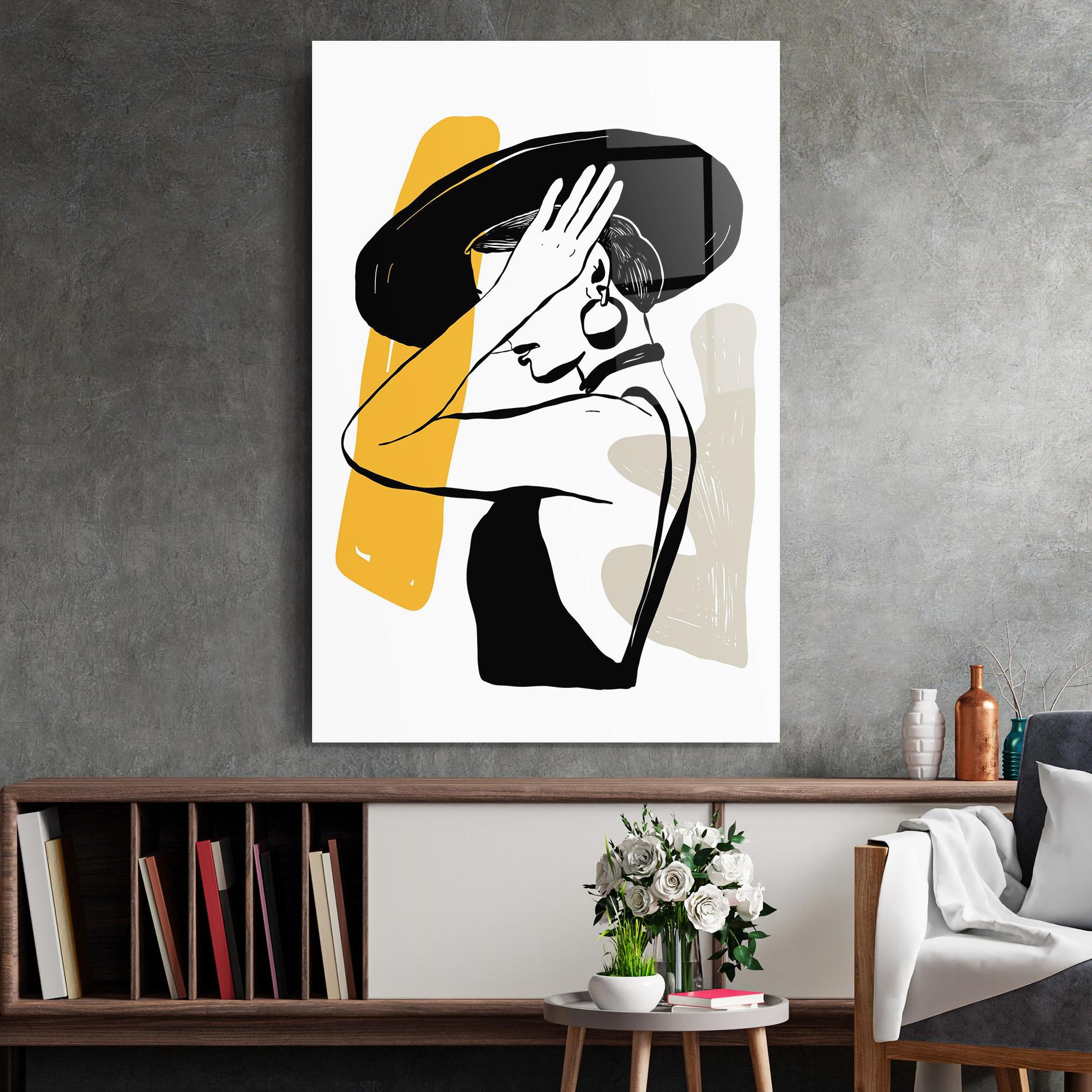 Tablou Sticla Big Earring mockup 2