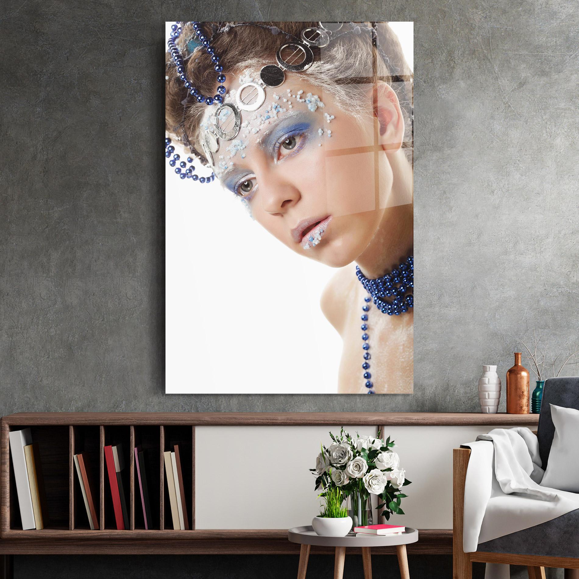 Tablou Sticla Blue Accessory mockup 2