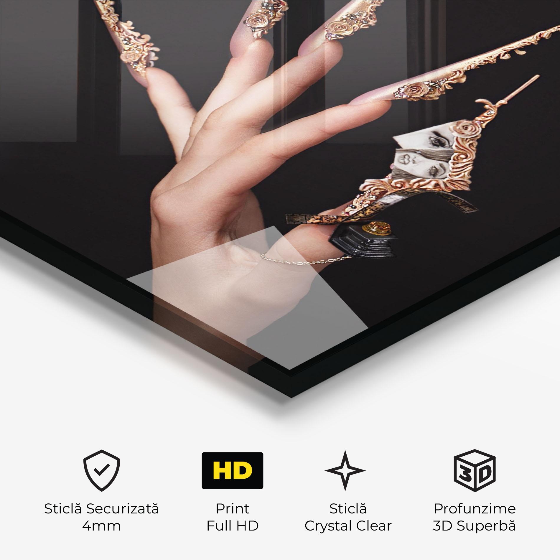Tablou Sticla Creative Manicure mockup 3