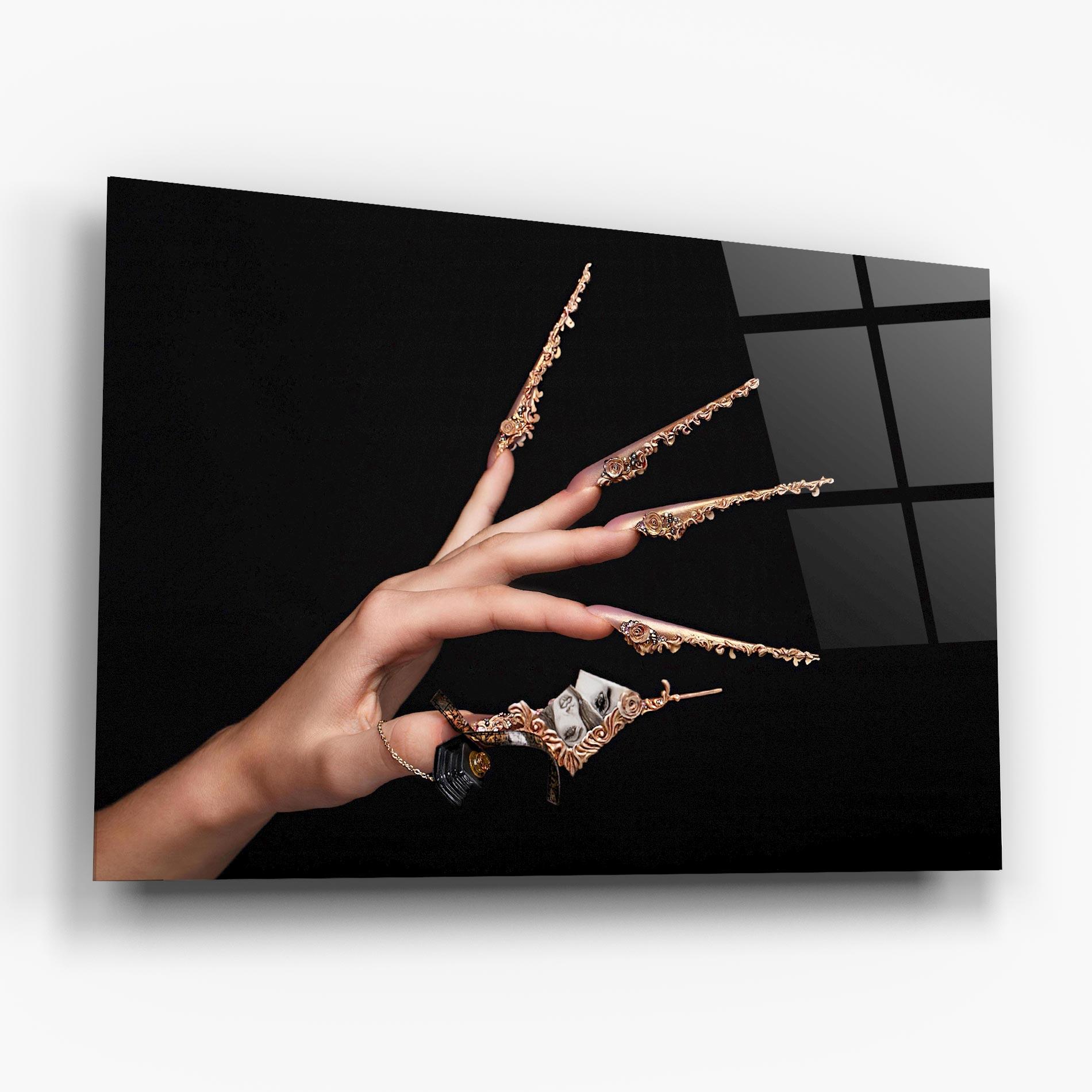 Tablou Sticla Creative Manicure mockup 6