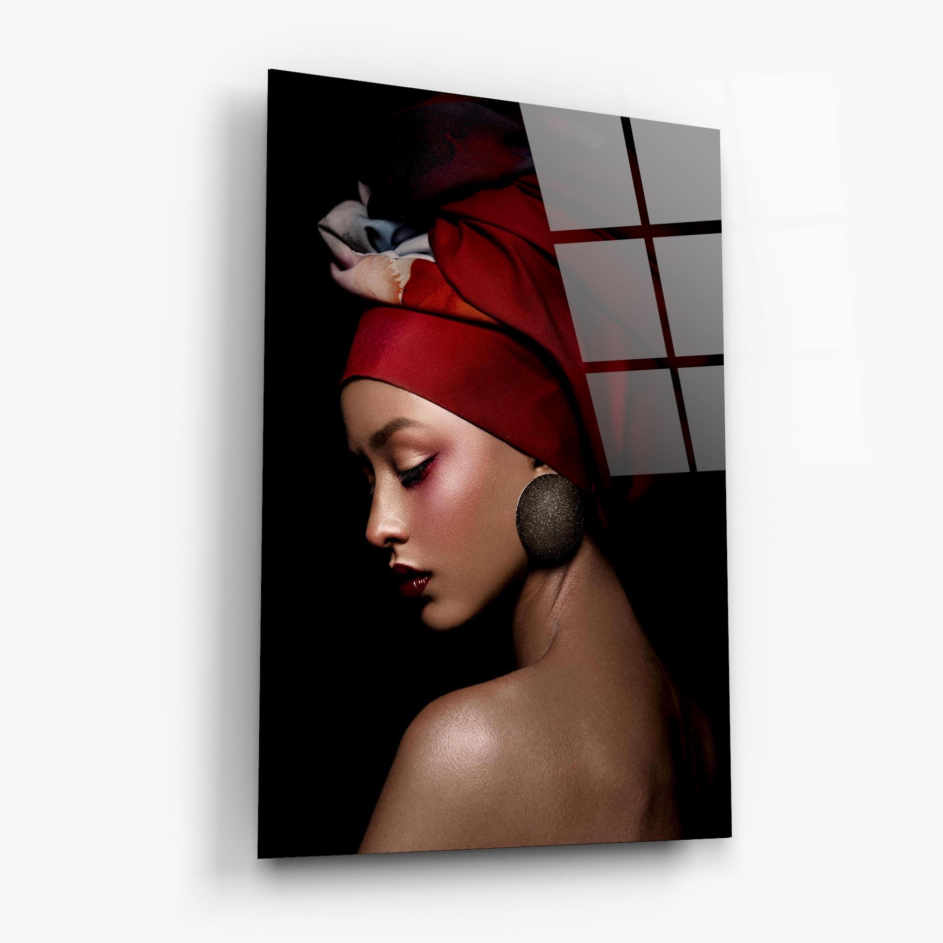 Tablou Sticla Big Circle Earring mockup 6