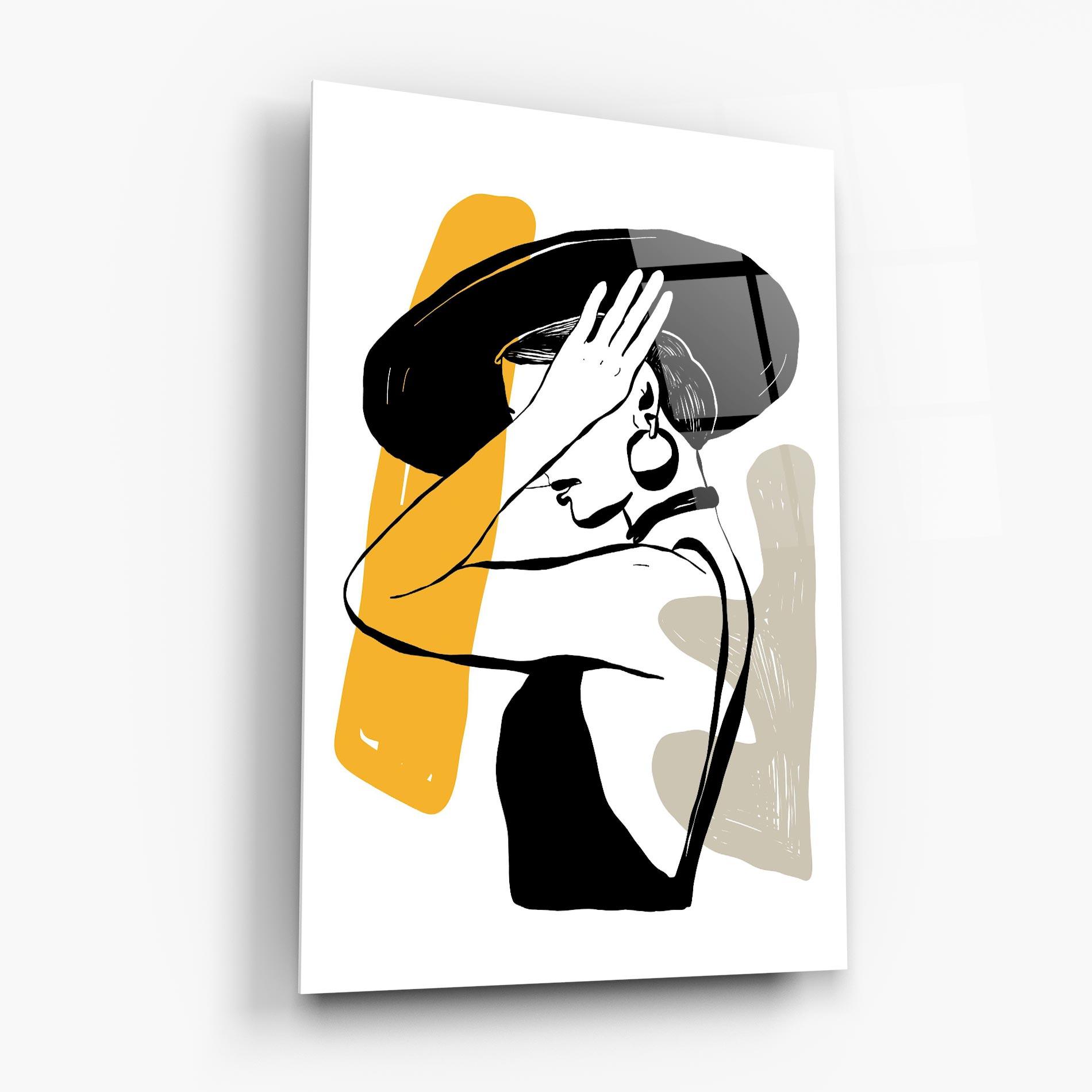 Tablou Sticla Big Earring mockup 6