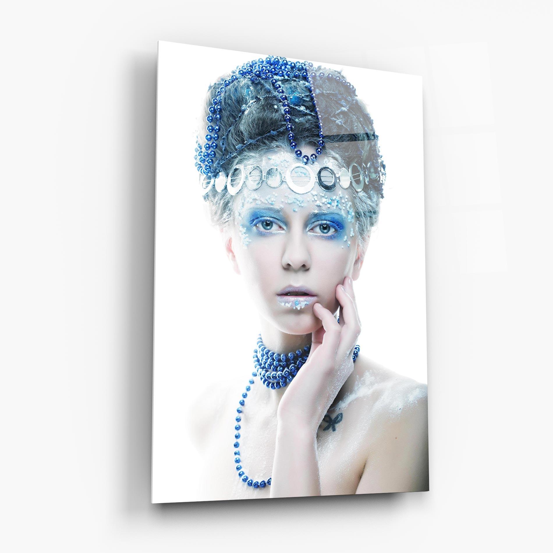 Tablou Sticla Blue Fairy Woman mockup 6