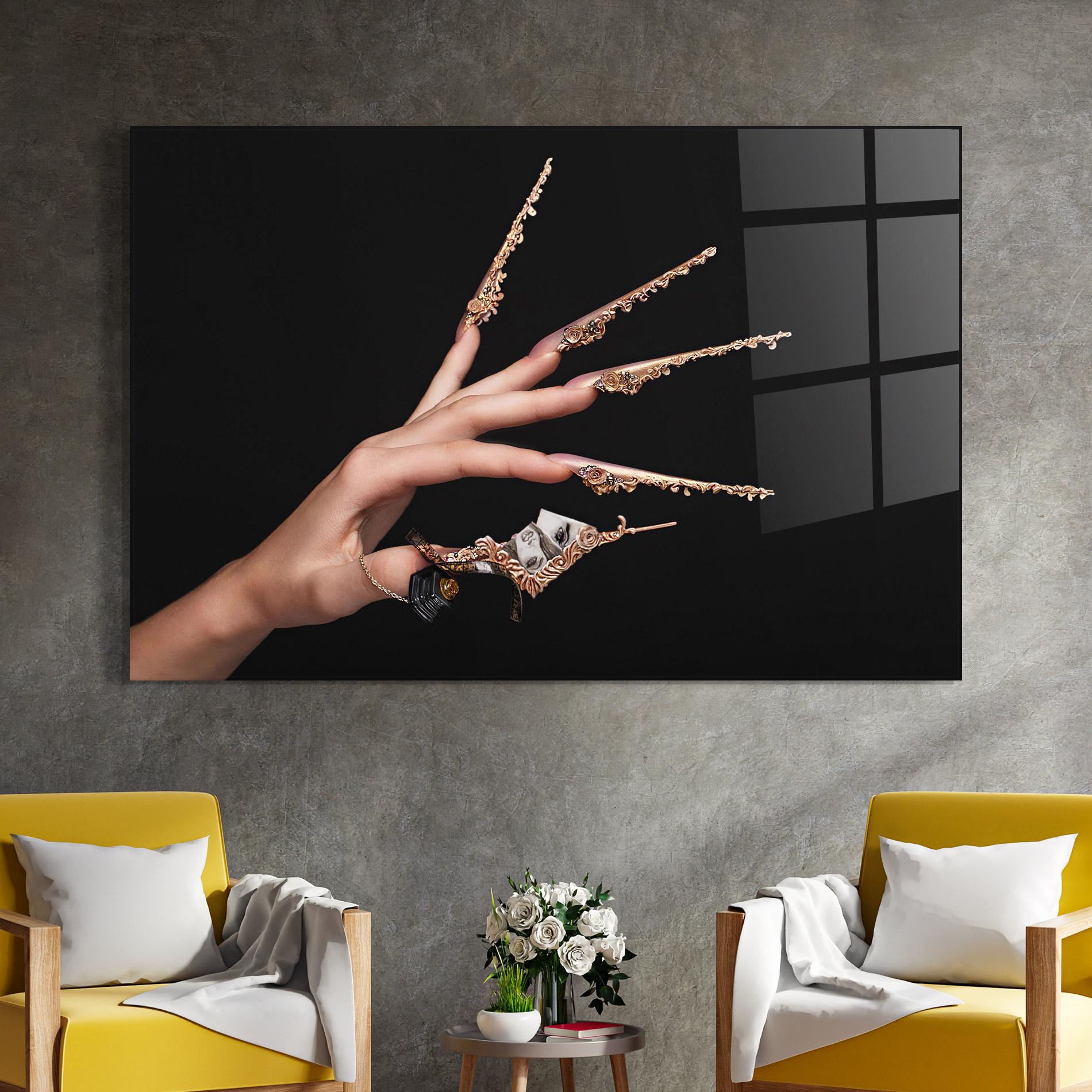 Tablou Sticla Creative Manicure mockup 4