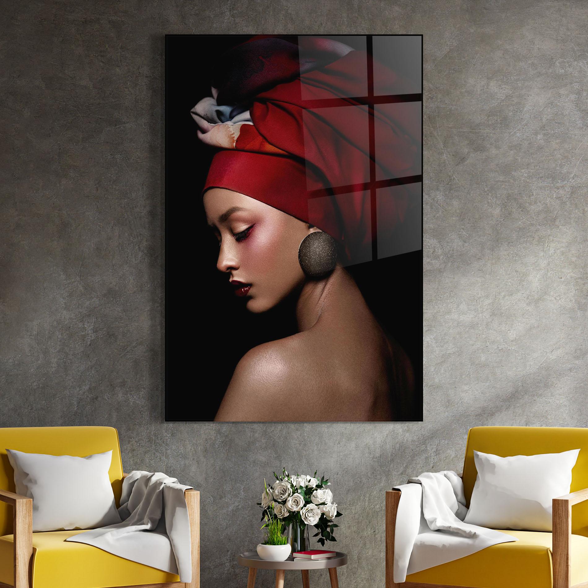 Tablou Sticla Big Circle Earring mockup 4