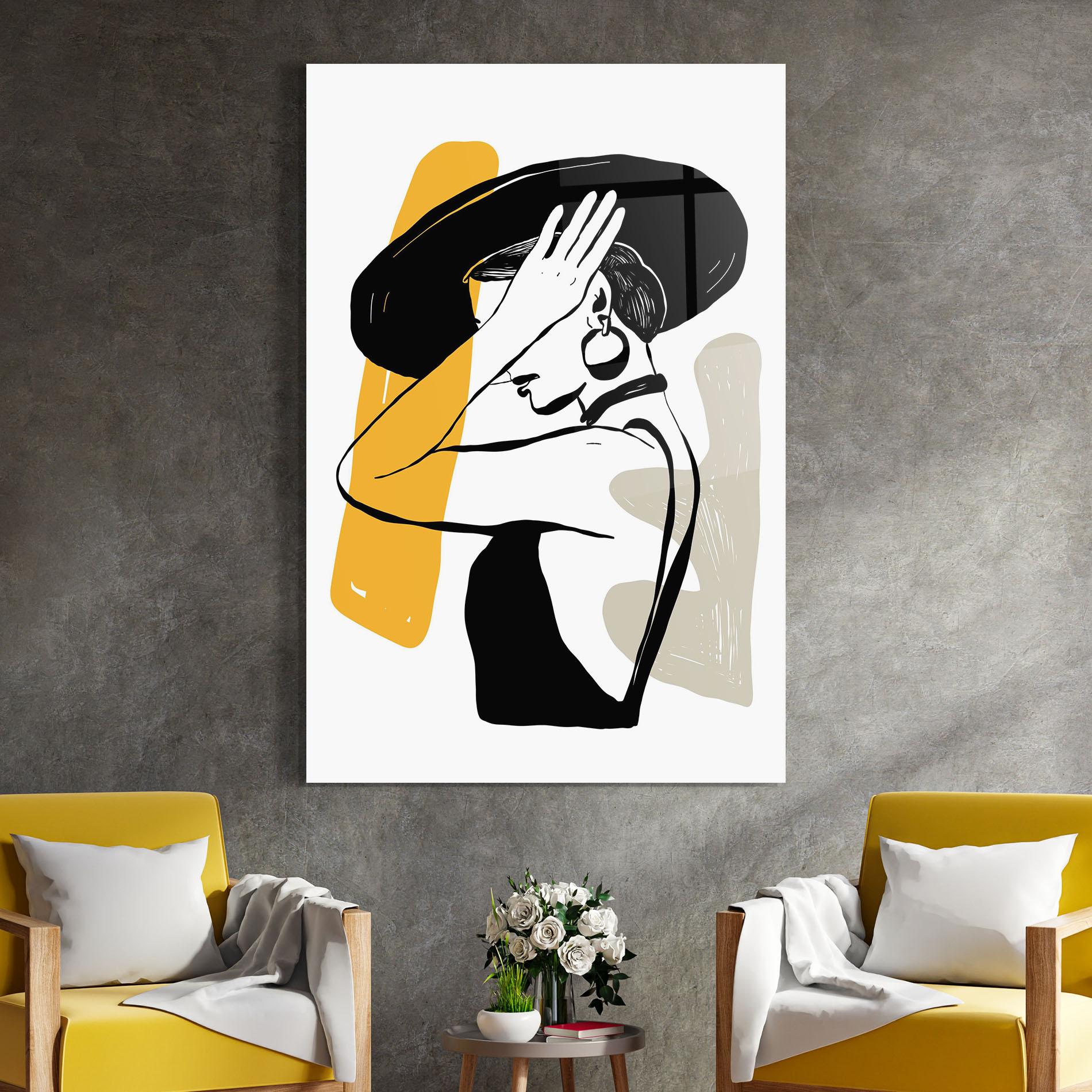 Tablou Sticla Big Earring mockup 4