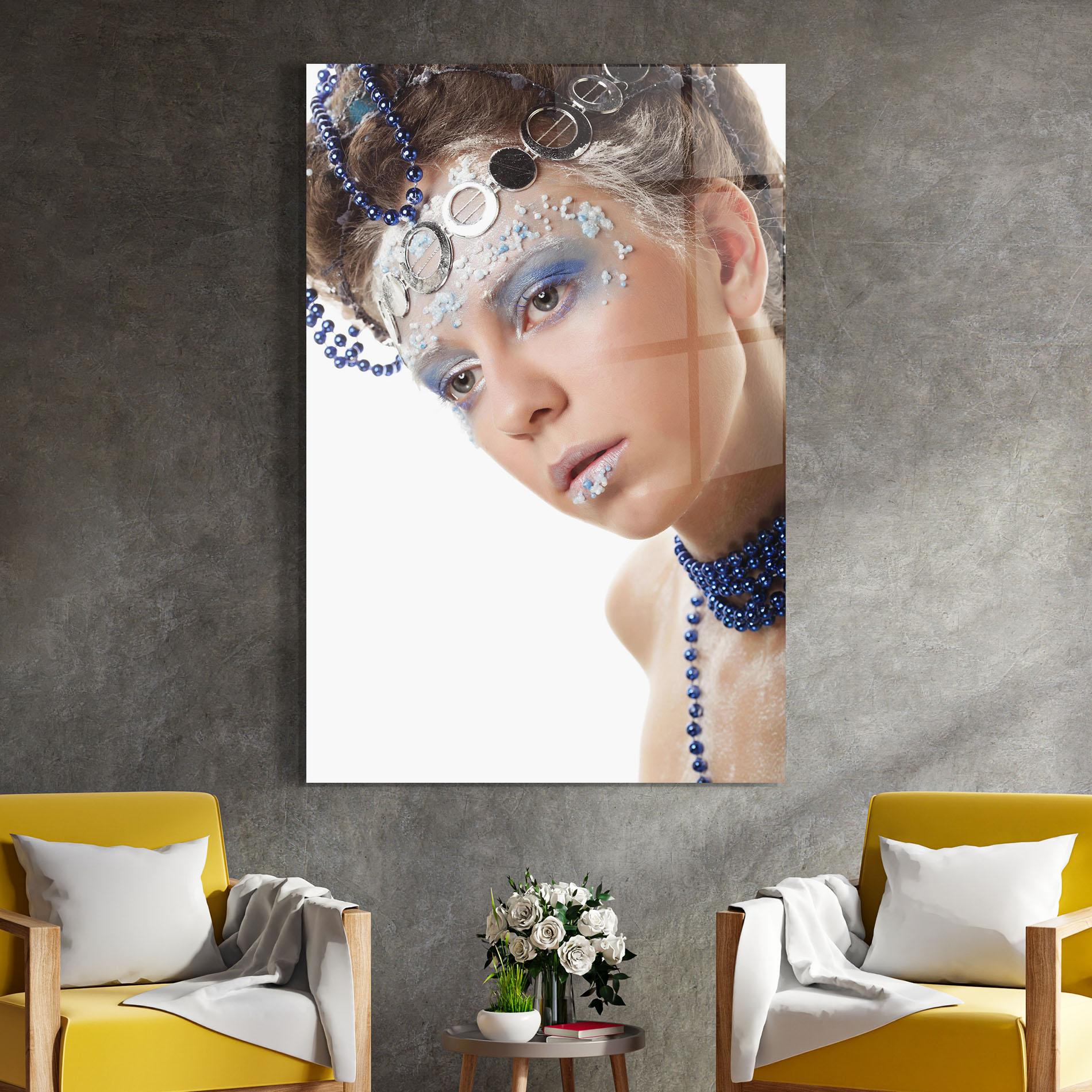 Tablou Sticla Blue Accessory mockup 4