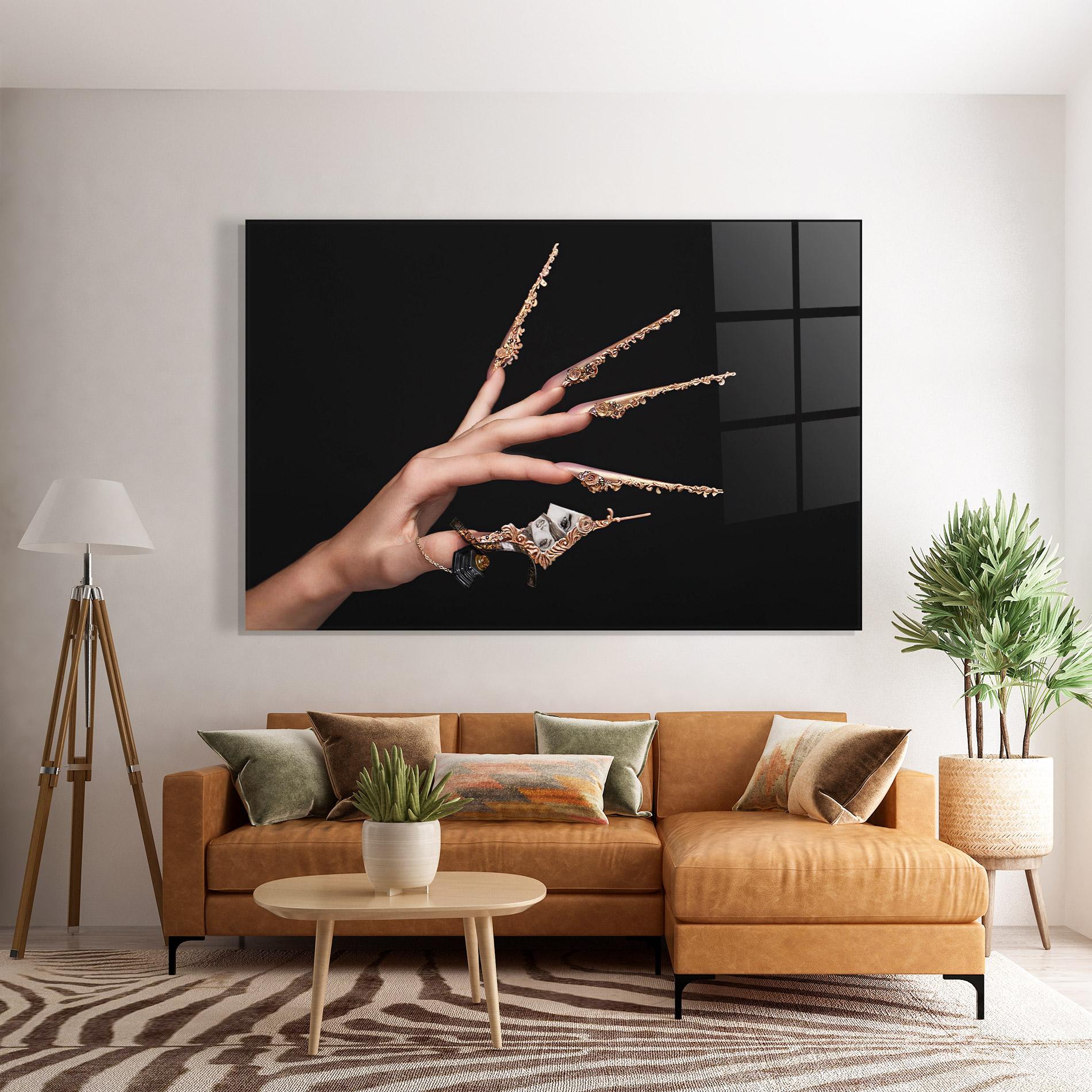 Tablou Sticla Creative Manicure mockup 7