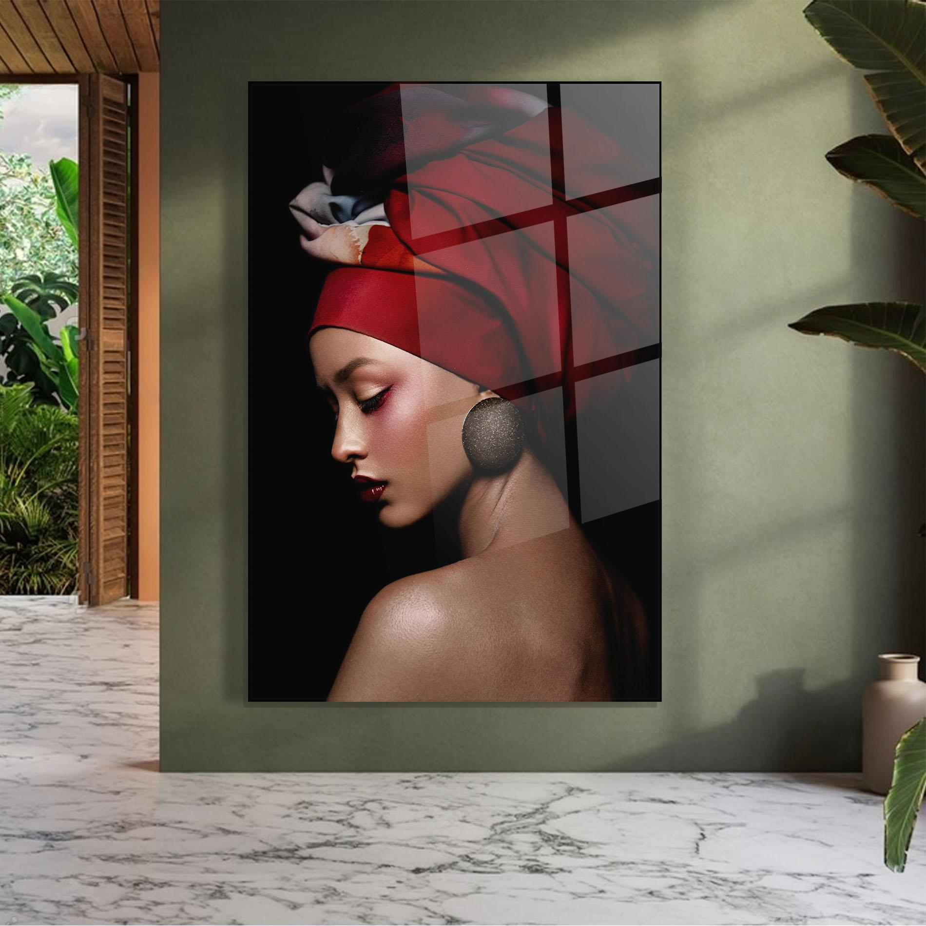 Tablou Sticla Big Circle Earring mockup 7