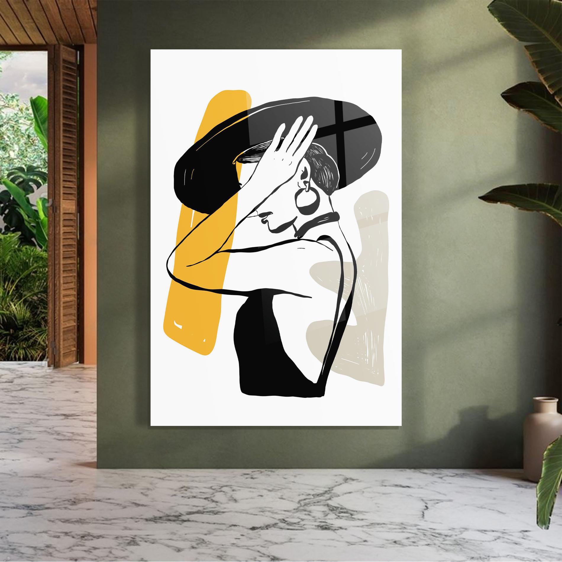 Tablou Sticla Big Earring mockup 7