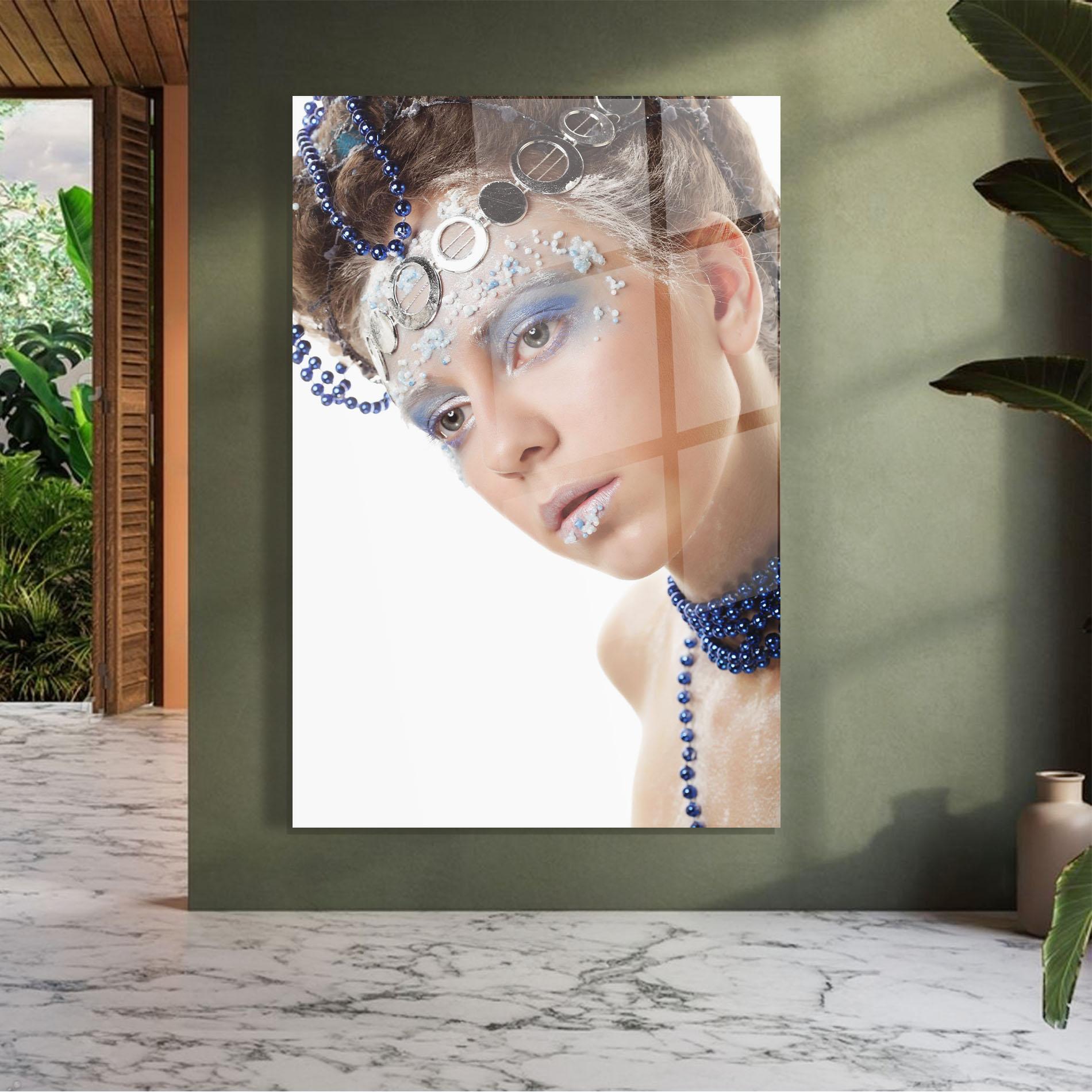 Tablou Sticla Blue Accessory mockup 7