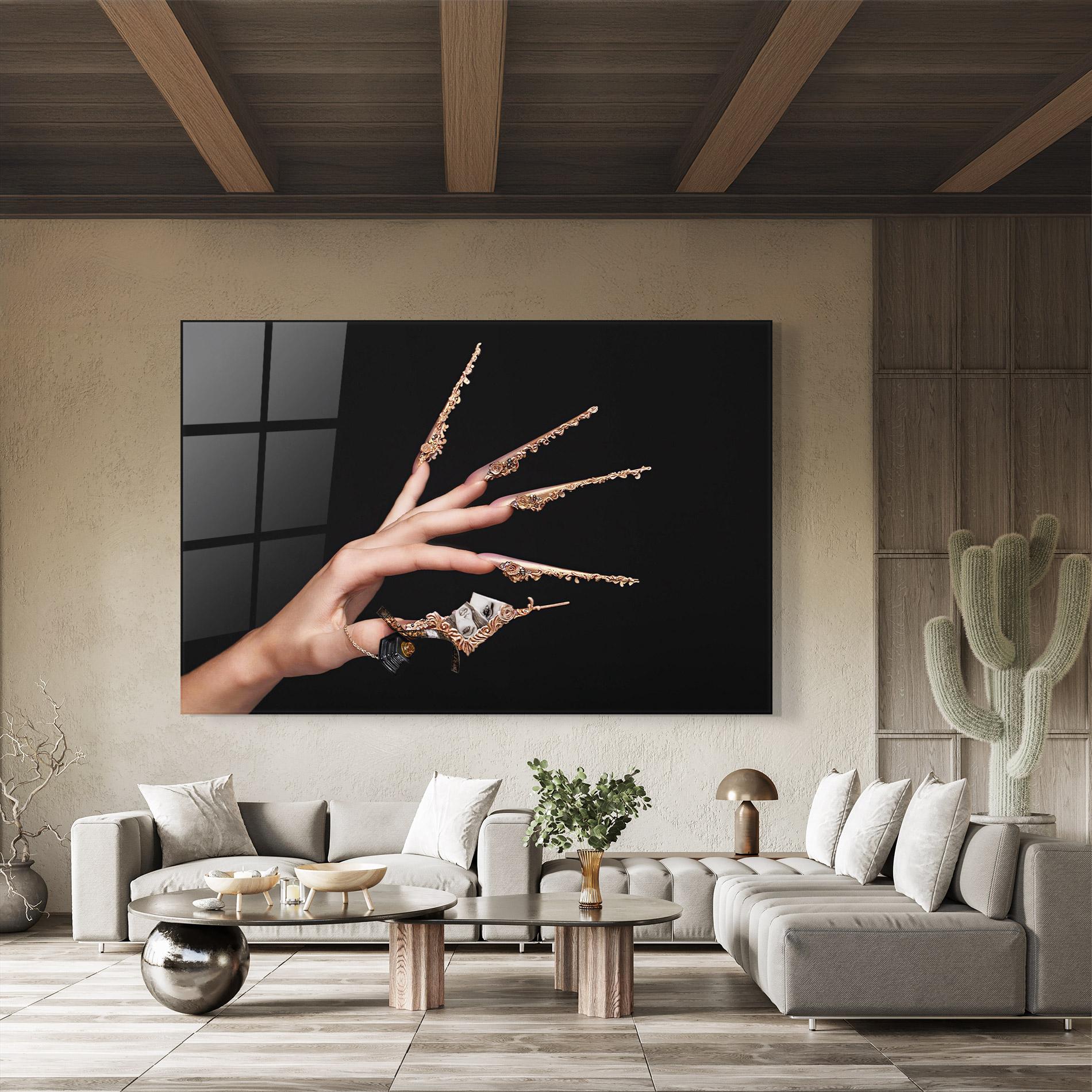 Tablou Sticla Creative Manicure mockup 8