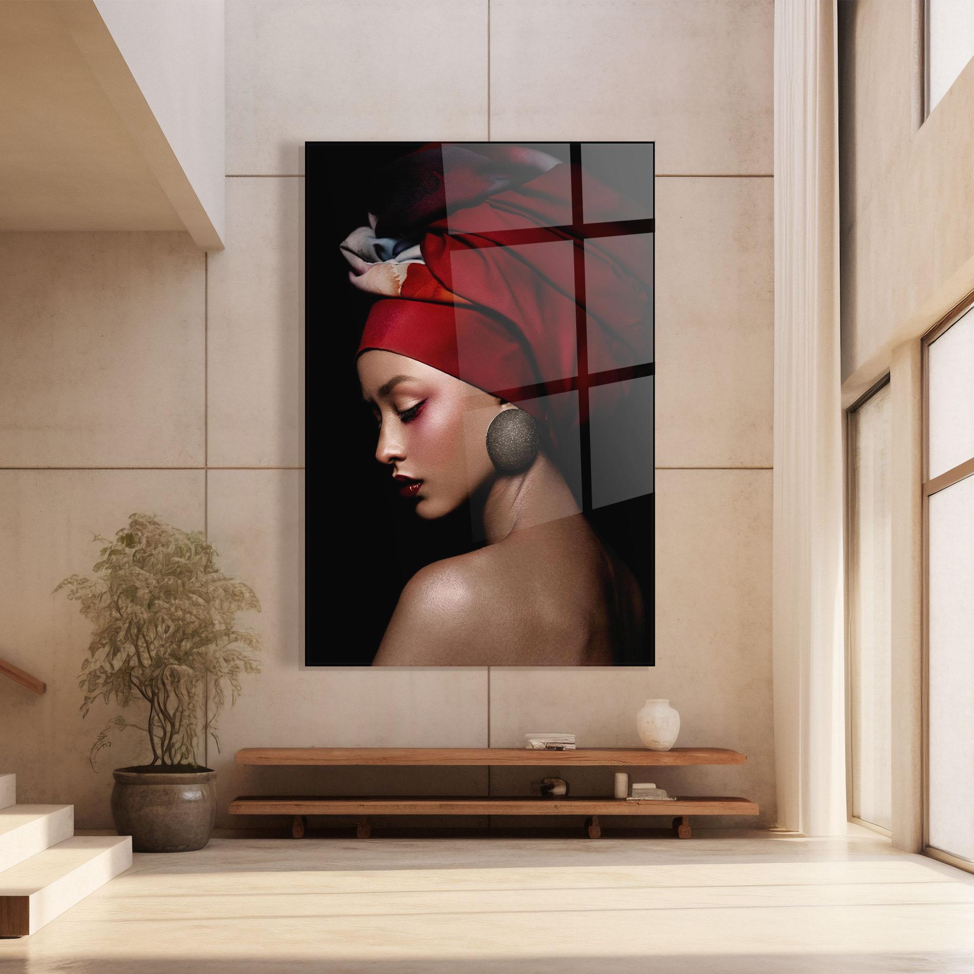 Tablou Sticla Big Circle Earring mockup 8