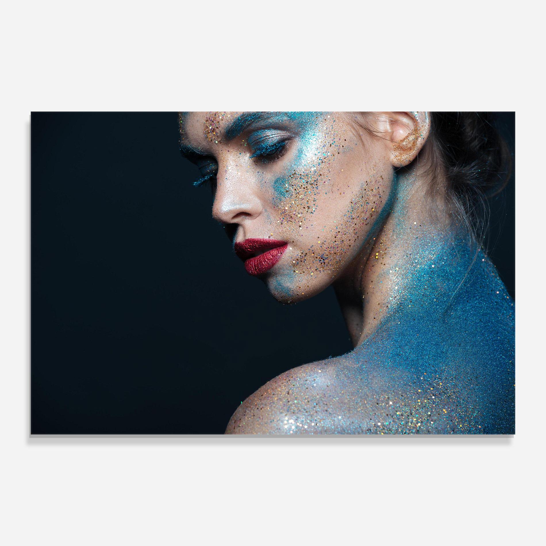 Tablou Sticla Beauty Portrait mockup 0