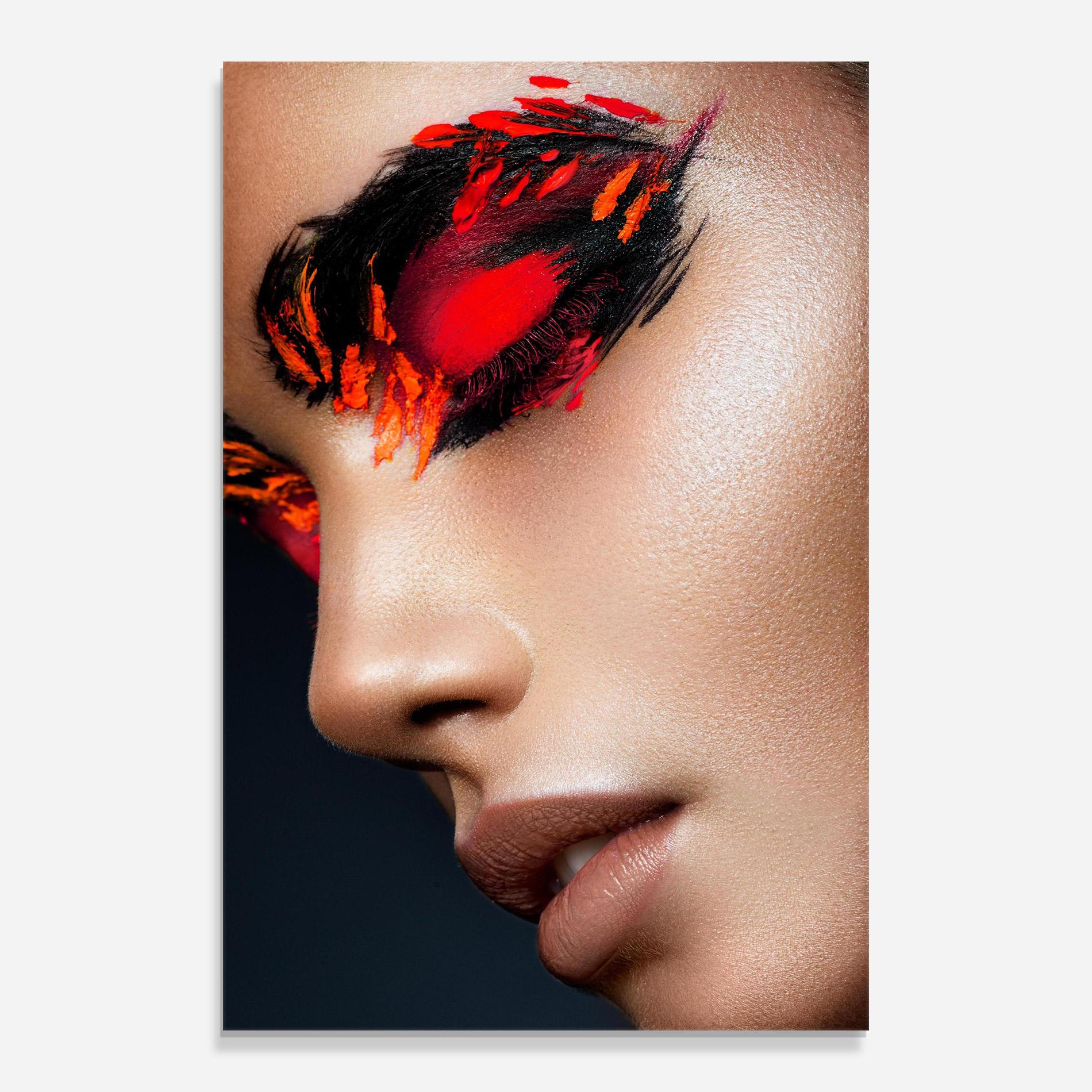 Tablou Sticla Fire Make Up mockup 0
