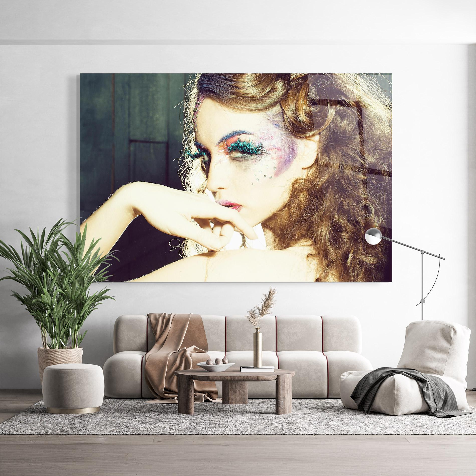 Tablou Sticla False Feather Eyelashes mockup 9