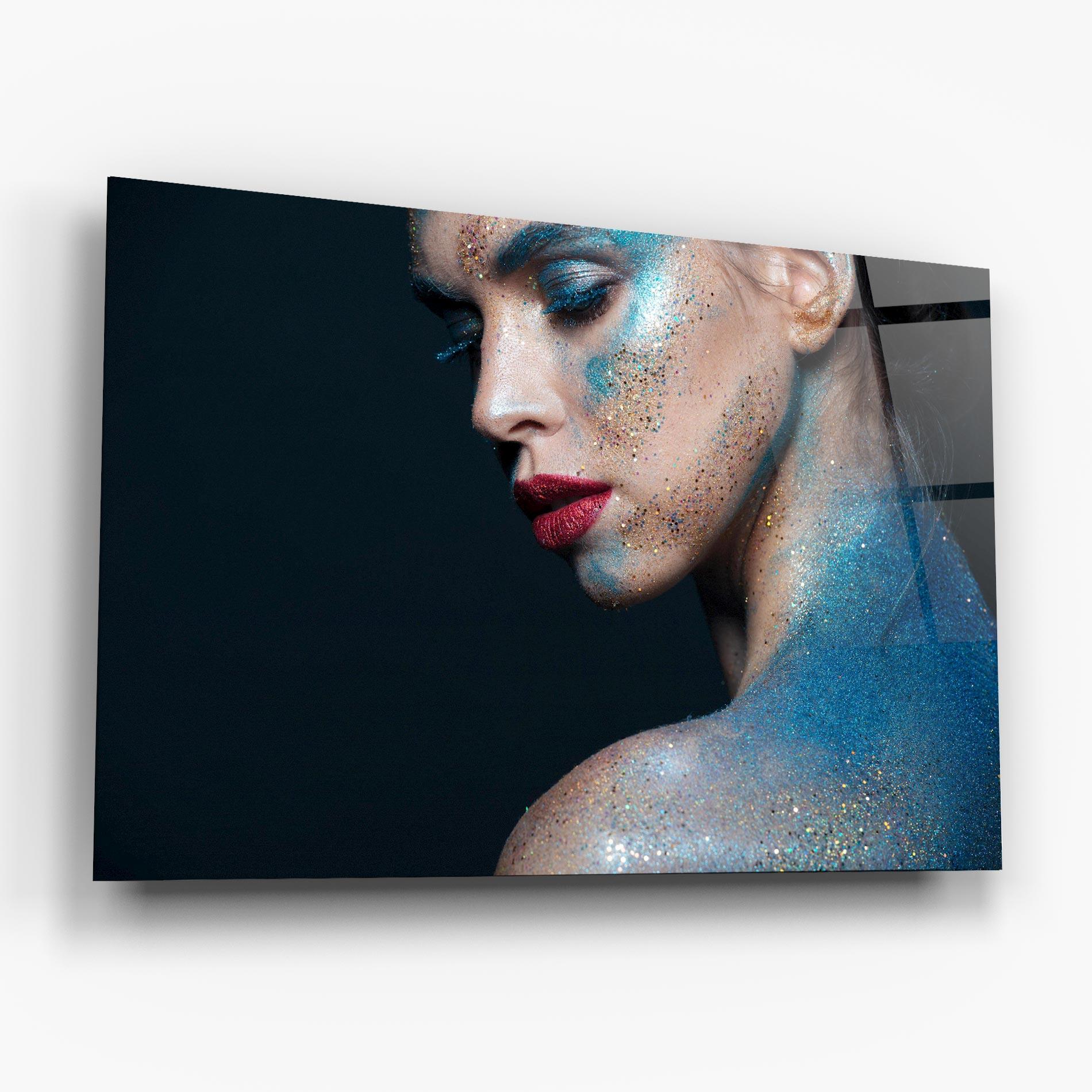 Tablou Sticla Beauty Portrait mockup 6