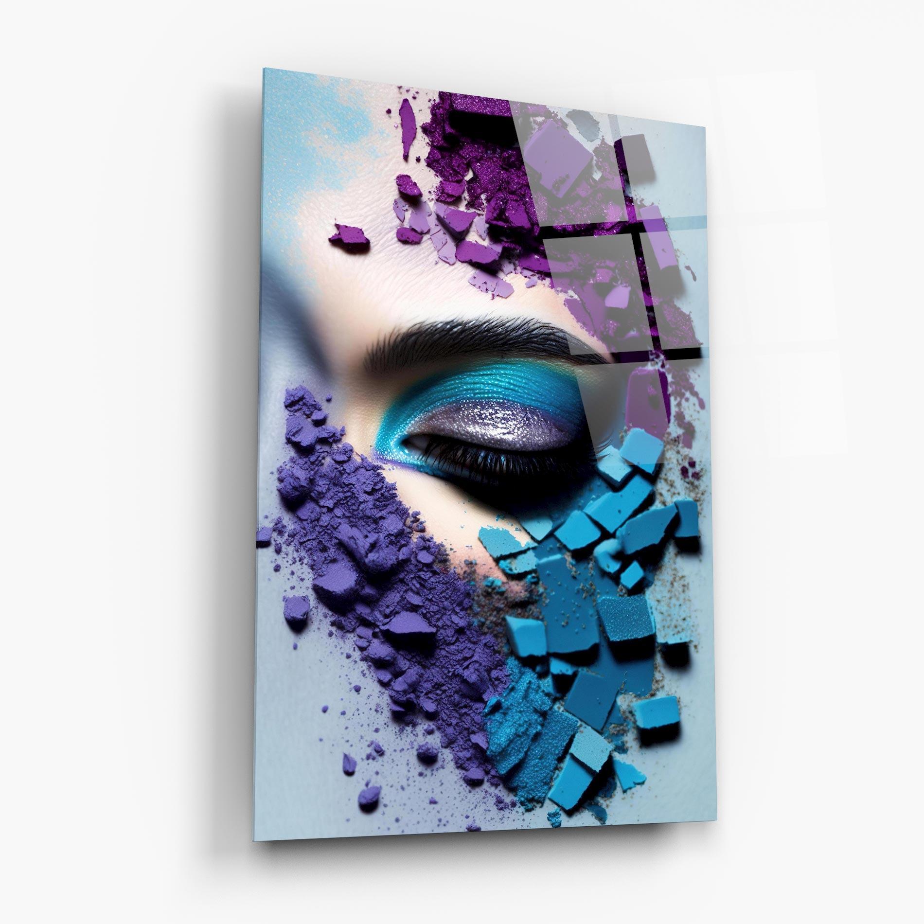 Tablou Sticla Crushed Neon Palette mockup 6