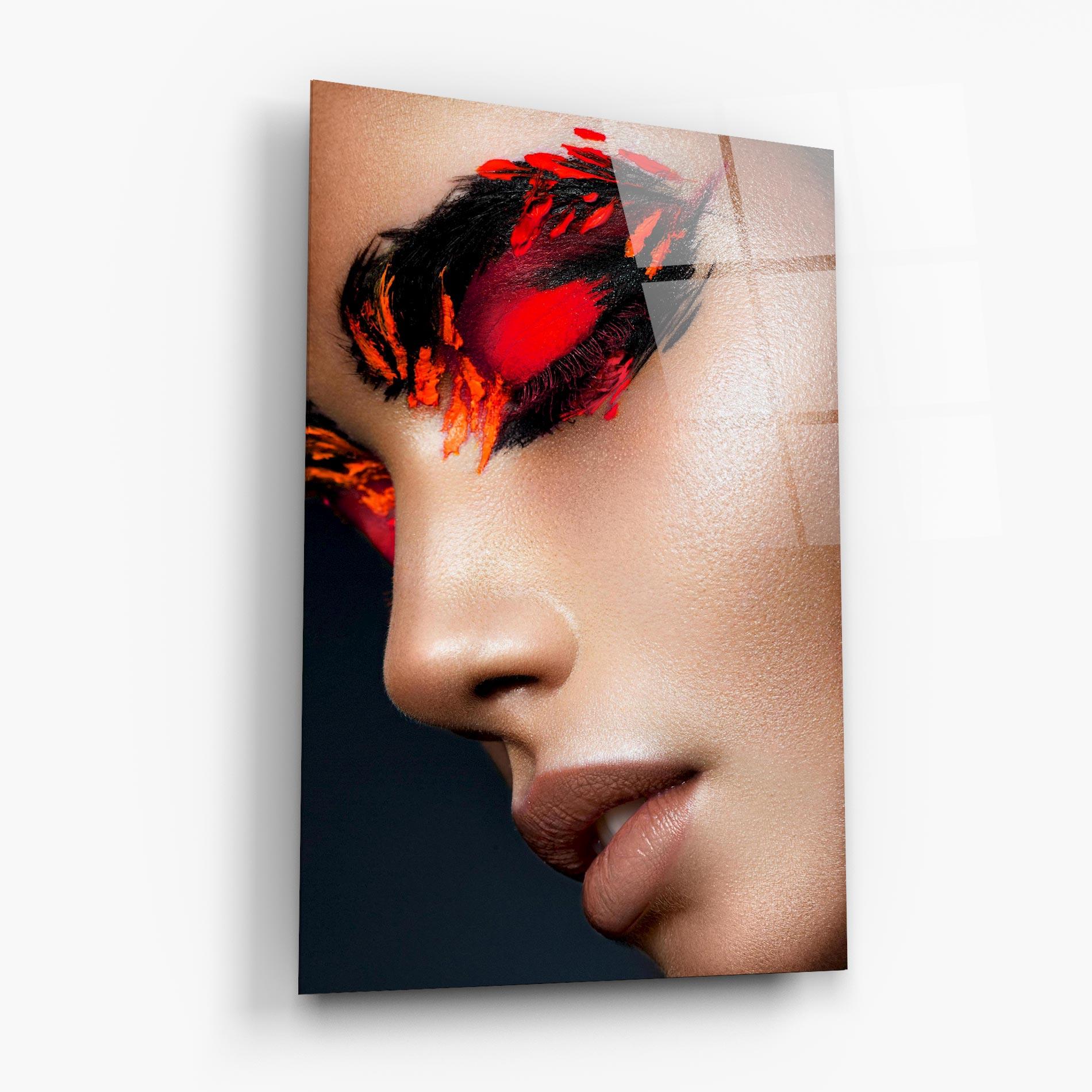 Tablou Sticla Fire Make Up mockup 6