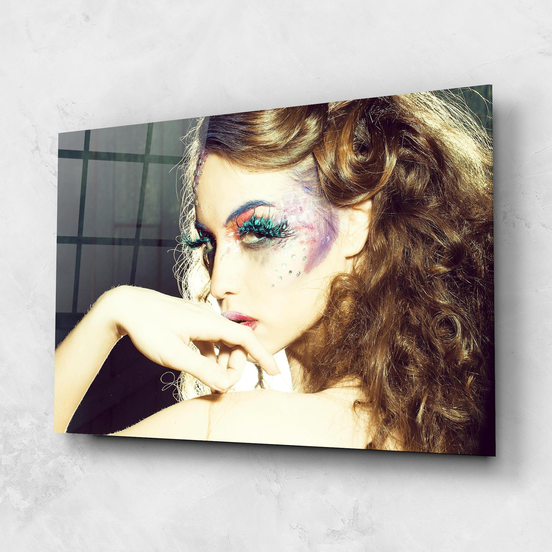 Tablou Sticla False Feather Eyelashes mockup 1