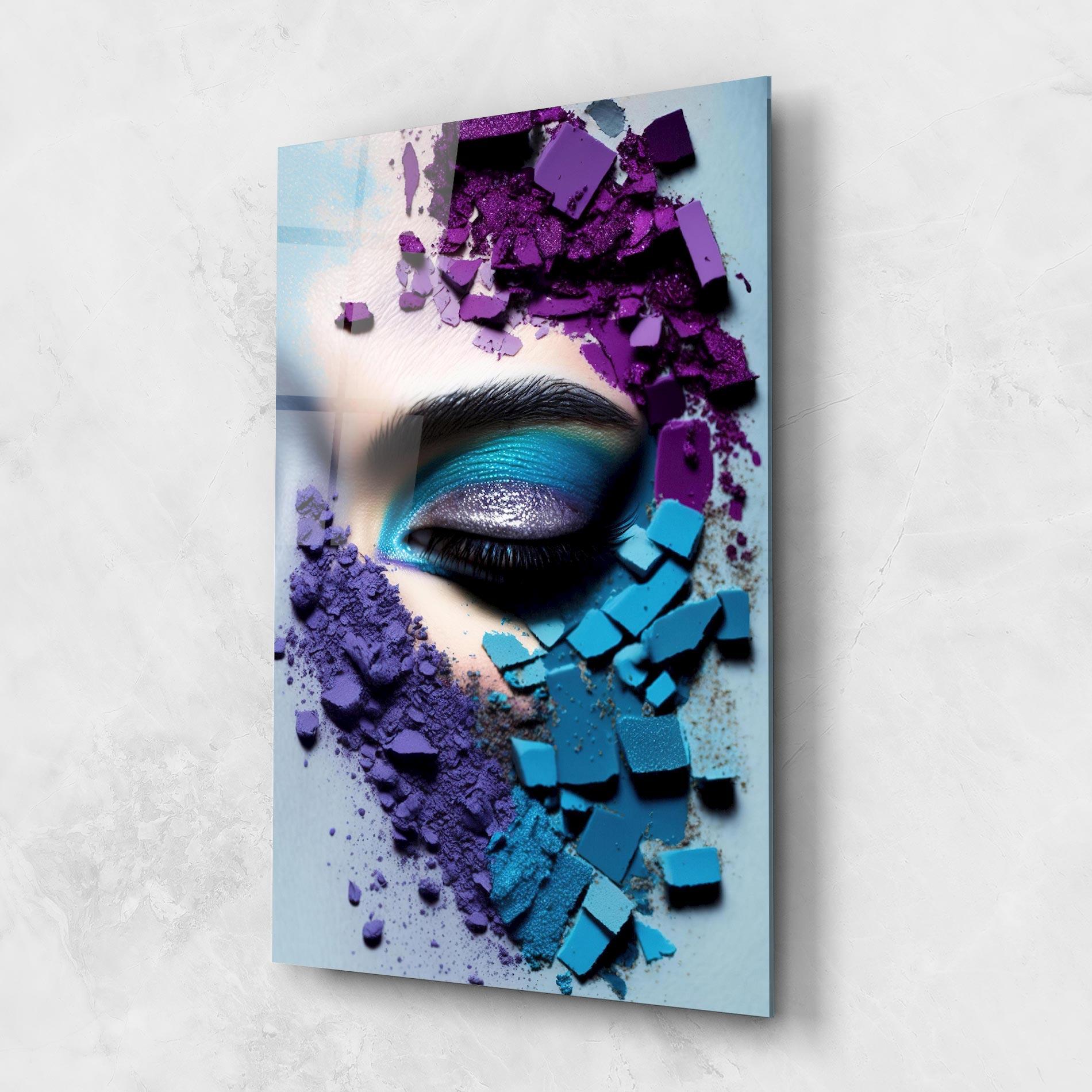 Tablou Sticla Crushed Neon Palette mockup 1