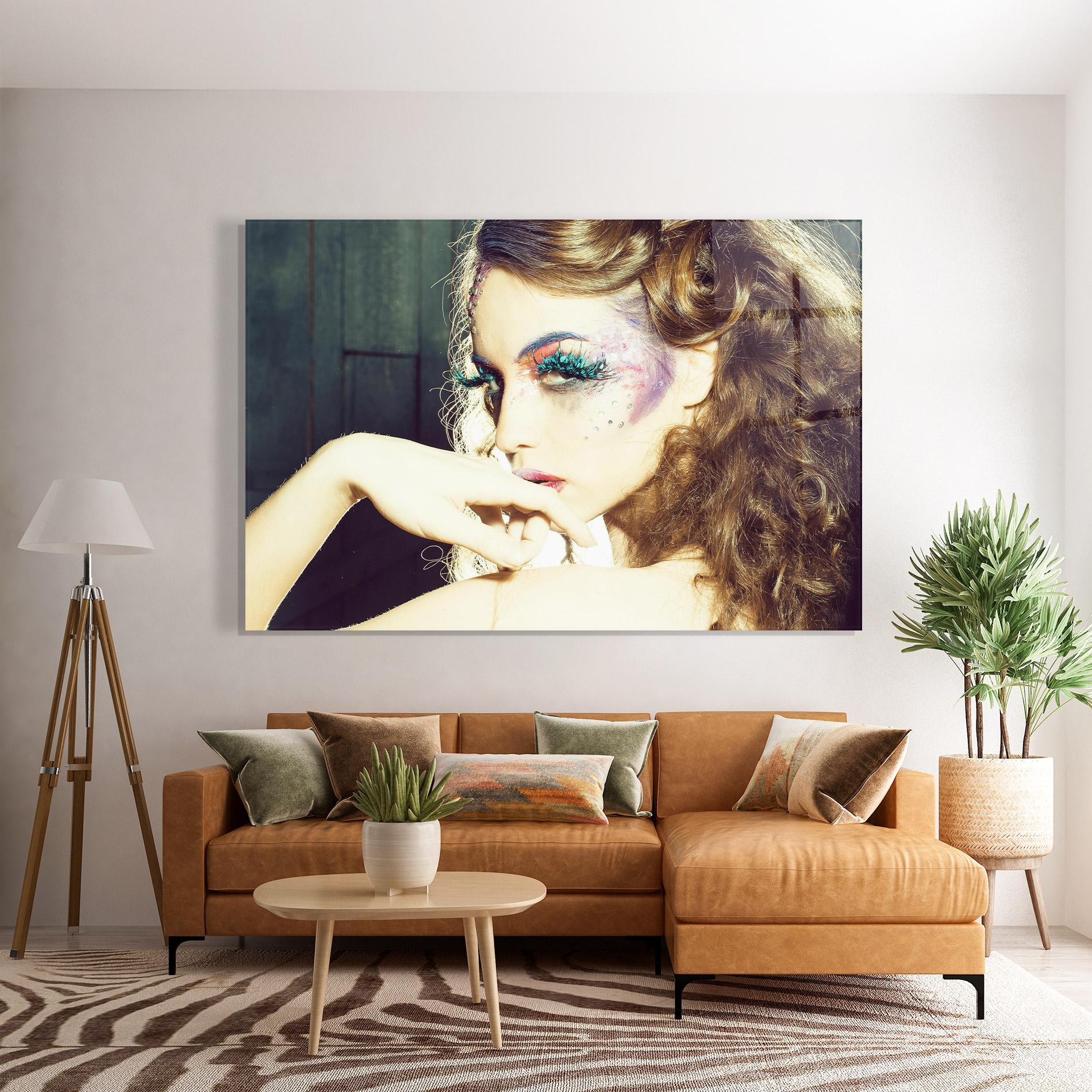 Tablou Sticla False Feather Eyelashes mockup 7