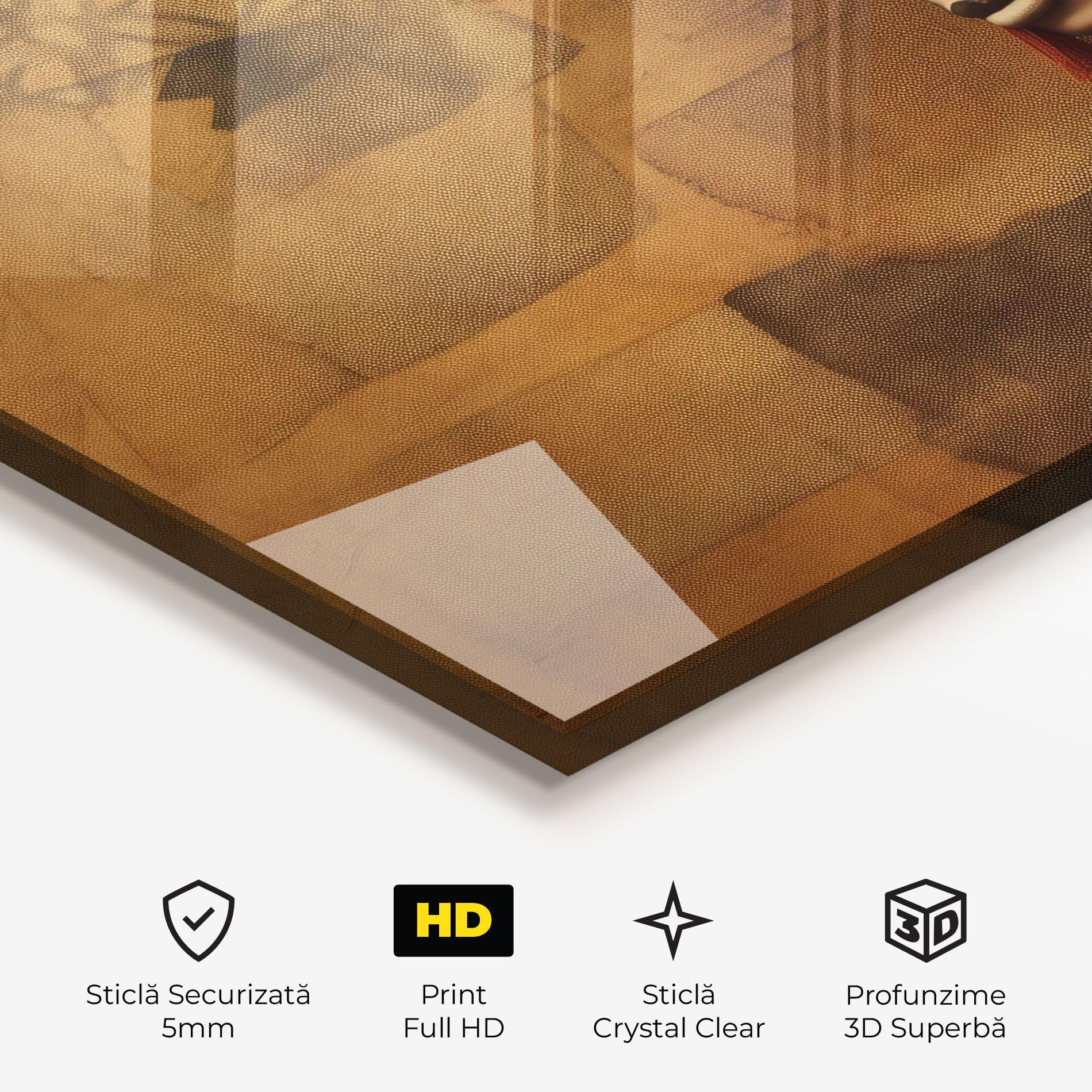 Tablou Sticla Contemporary African Art mockup 3