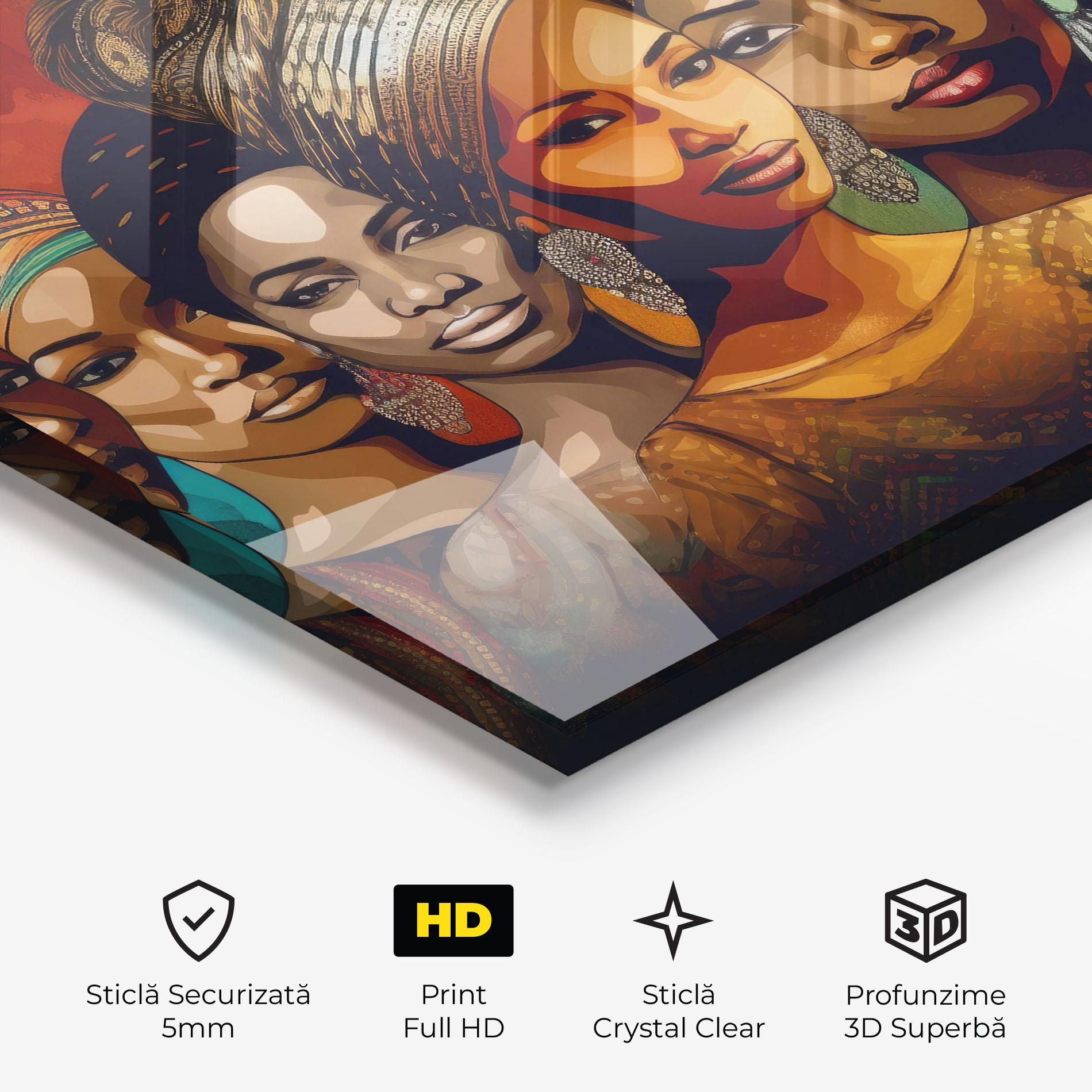 Tablou Sticla Cultural Diversity mockup 3