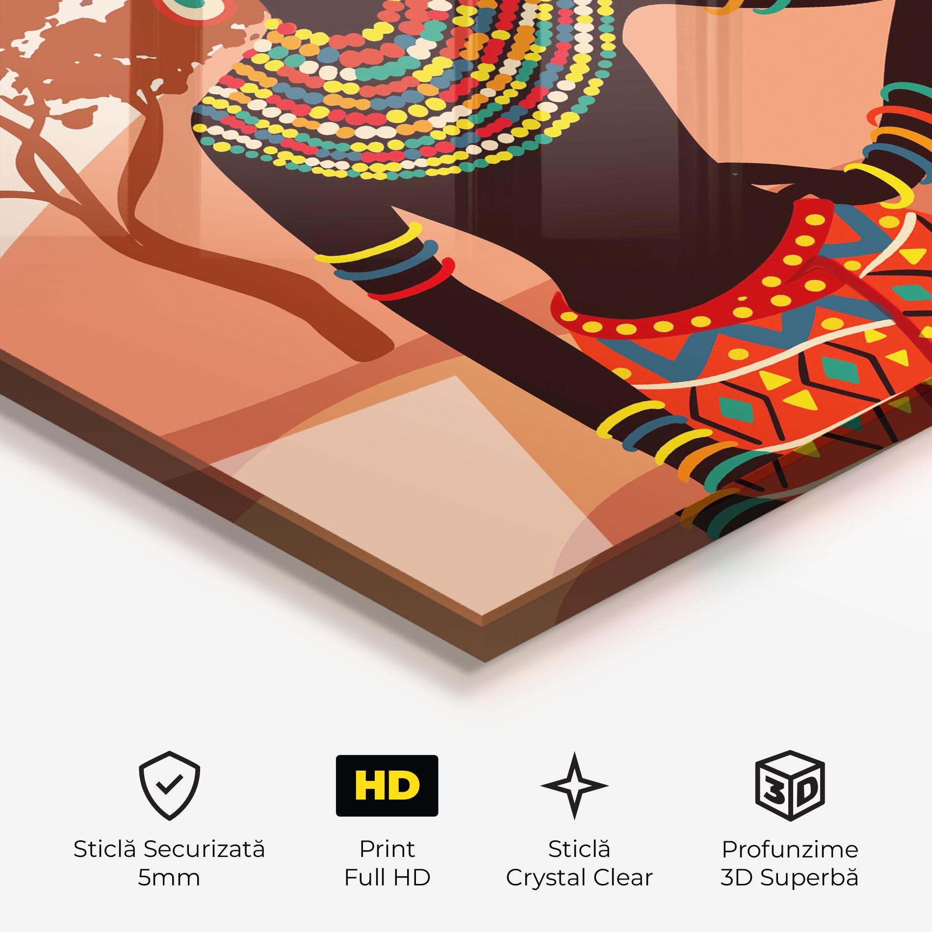 Tablou Sticla Traditional Clothes mockup 3