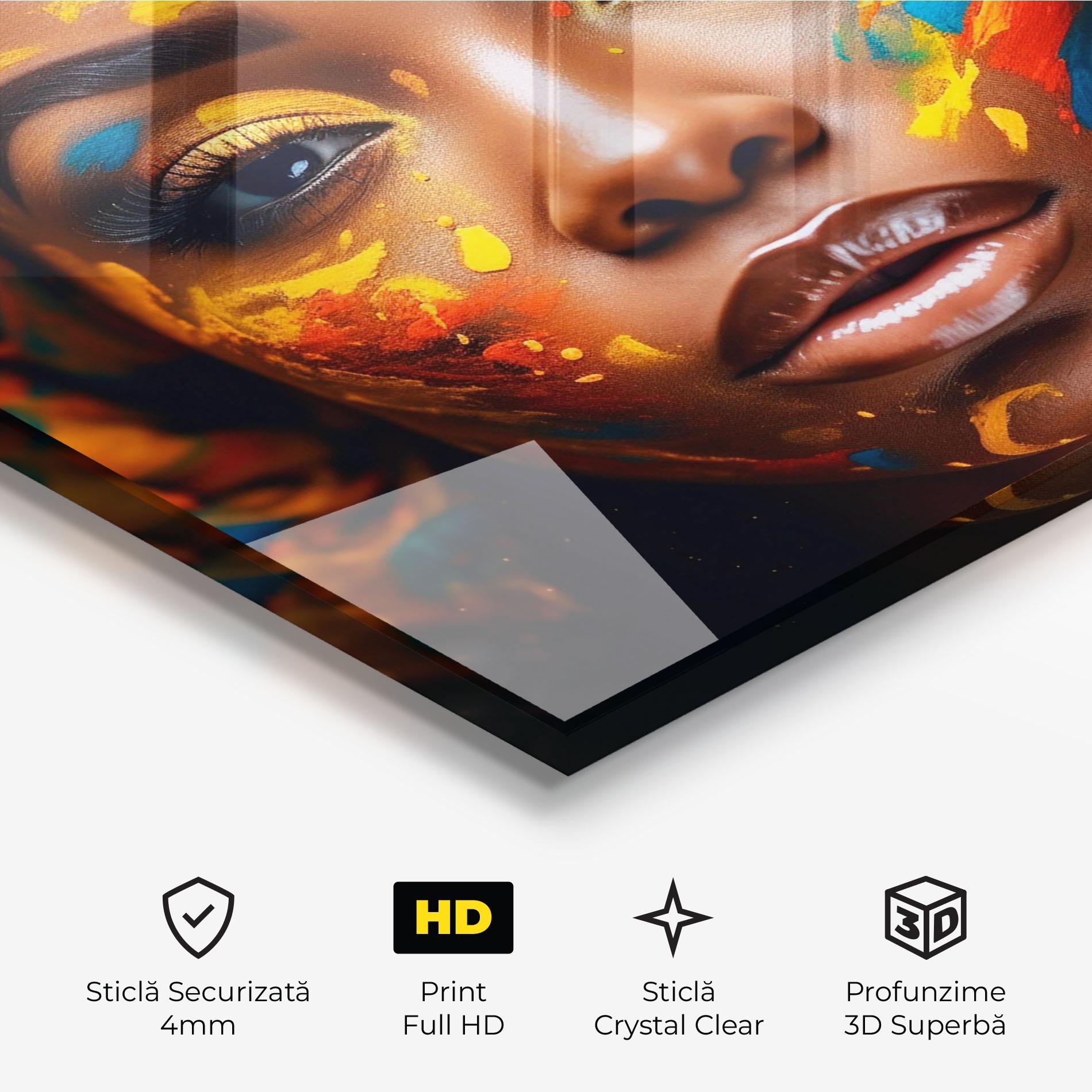 Tablou Sticla Creative Makeup Art mockup 3