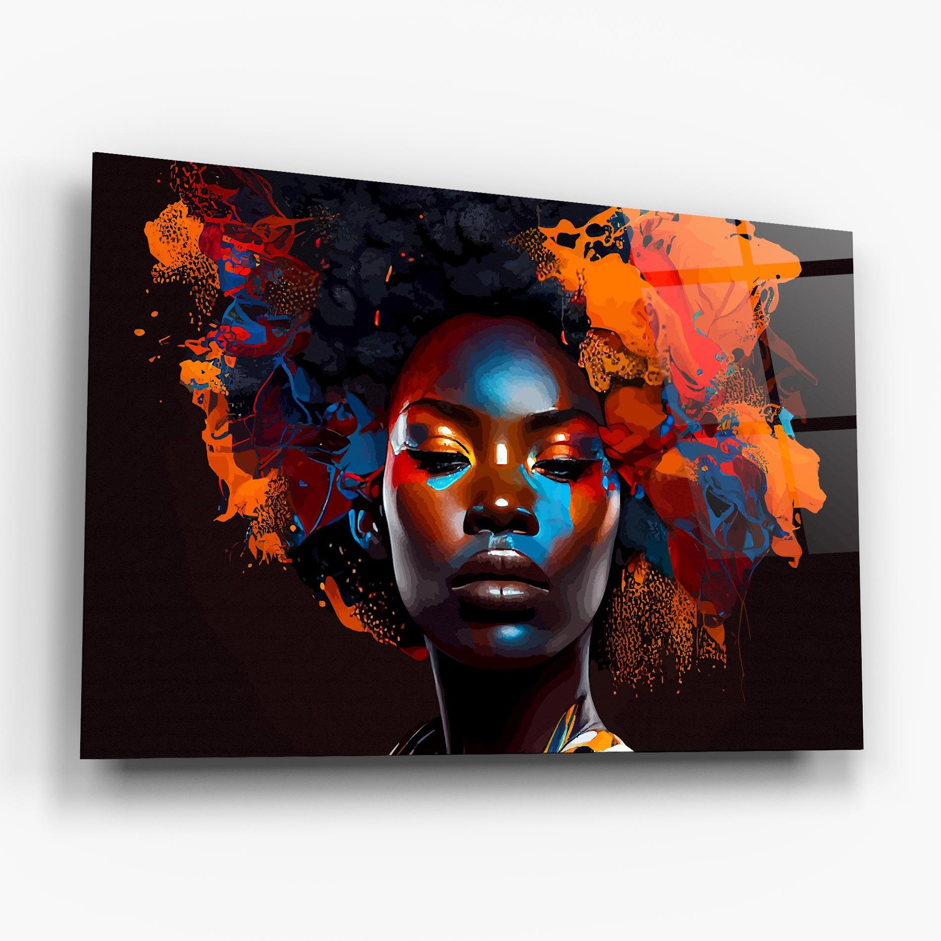 Tablou Sticla Black Eyeliner Woman mockup 6