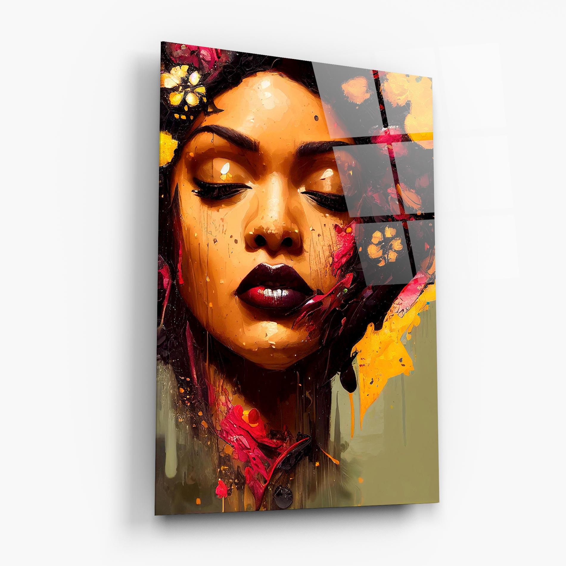 Tablou Sticla Ebony Woman mockup 6