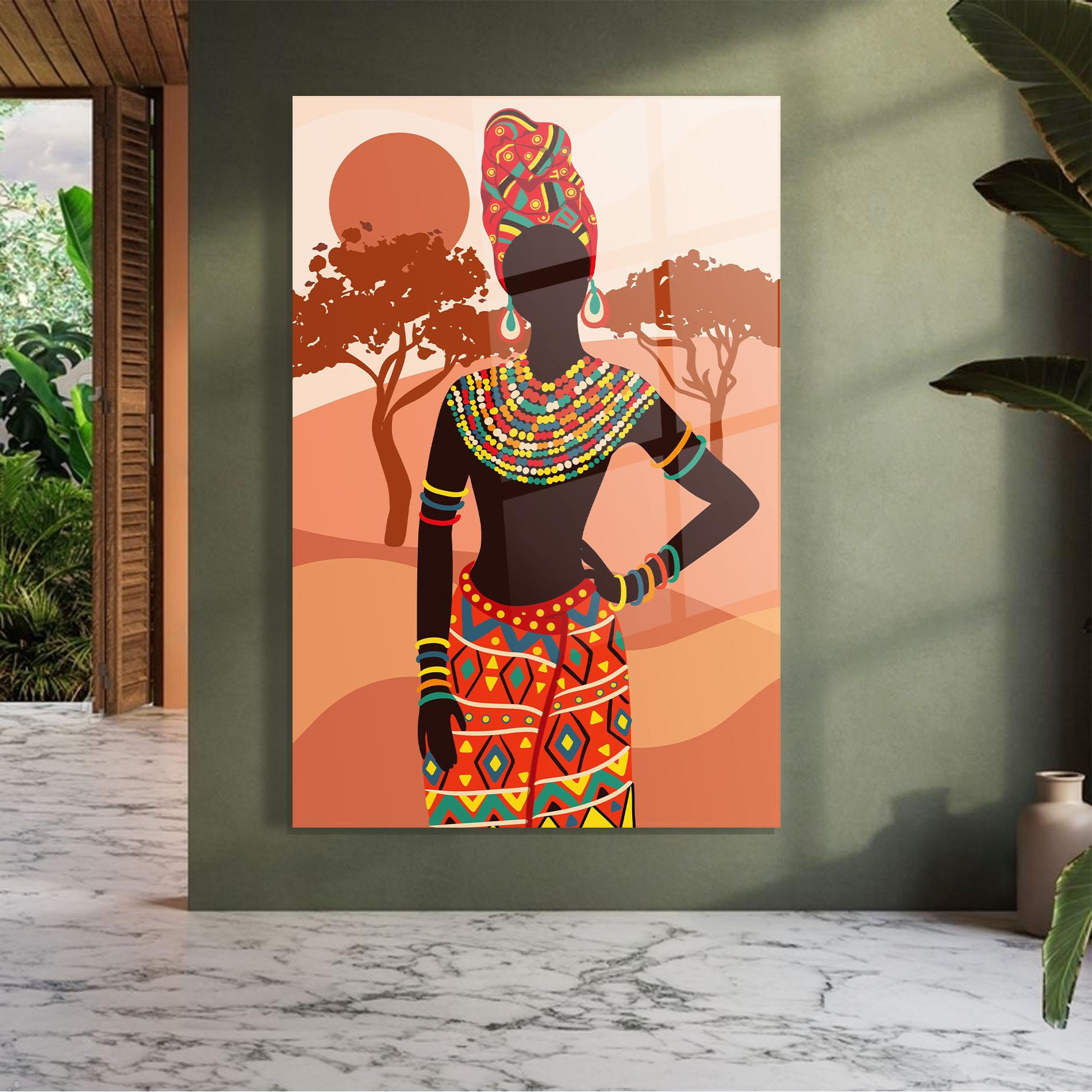 Tablou Sticla Traditional Clothes mockup 7