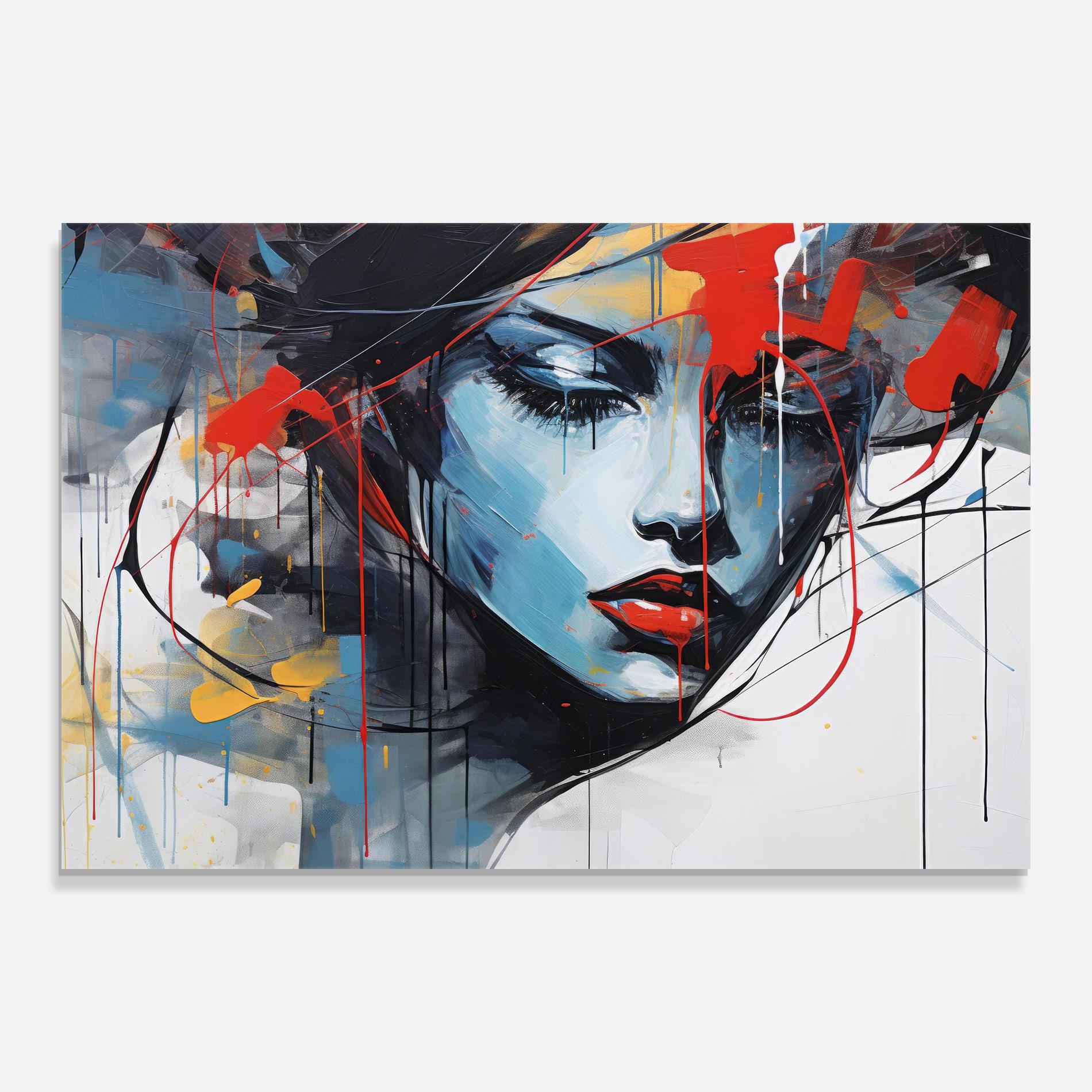 Tablou Sticla Edgy Woman mockup 0