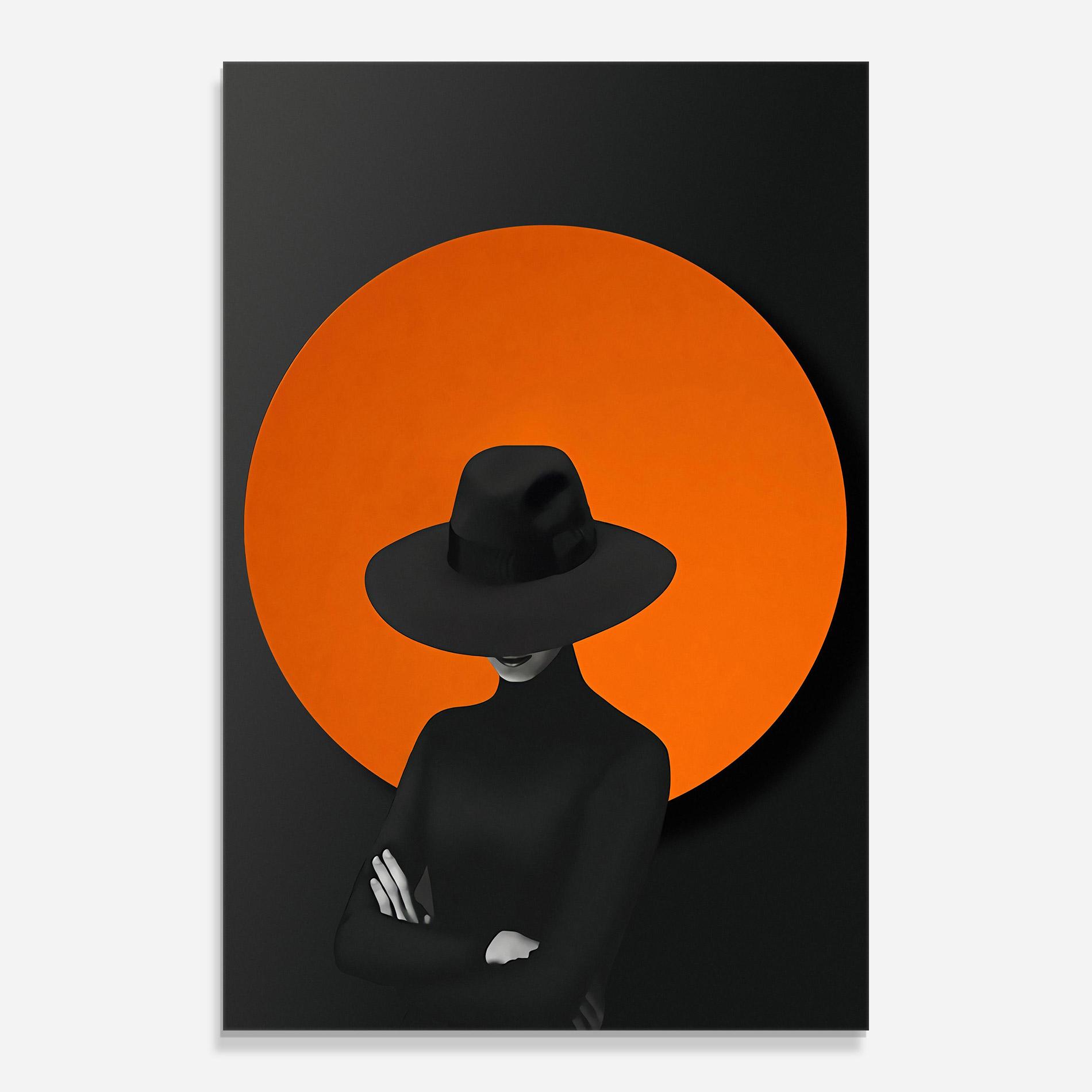 Tablou Sticla Black Fashion mockup 0