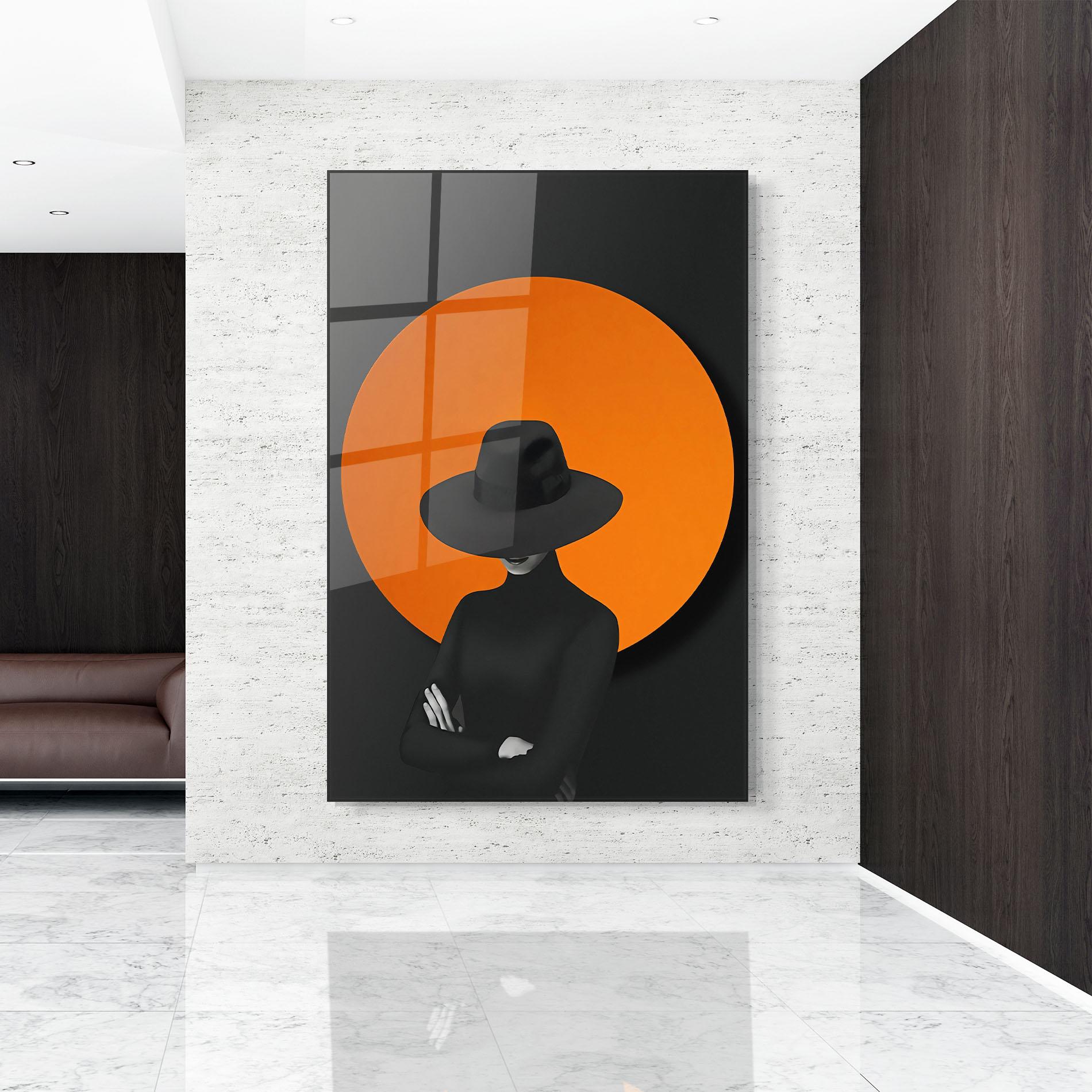 Tablou Sticla Black Fashion mockup 9