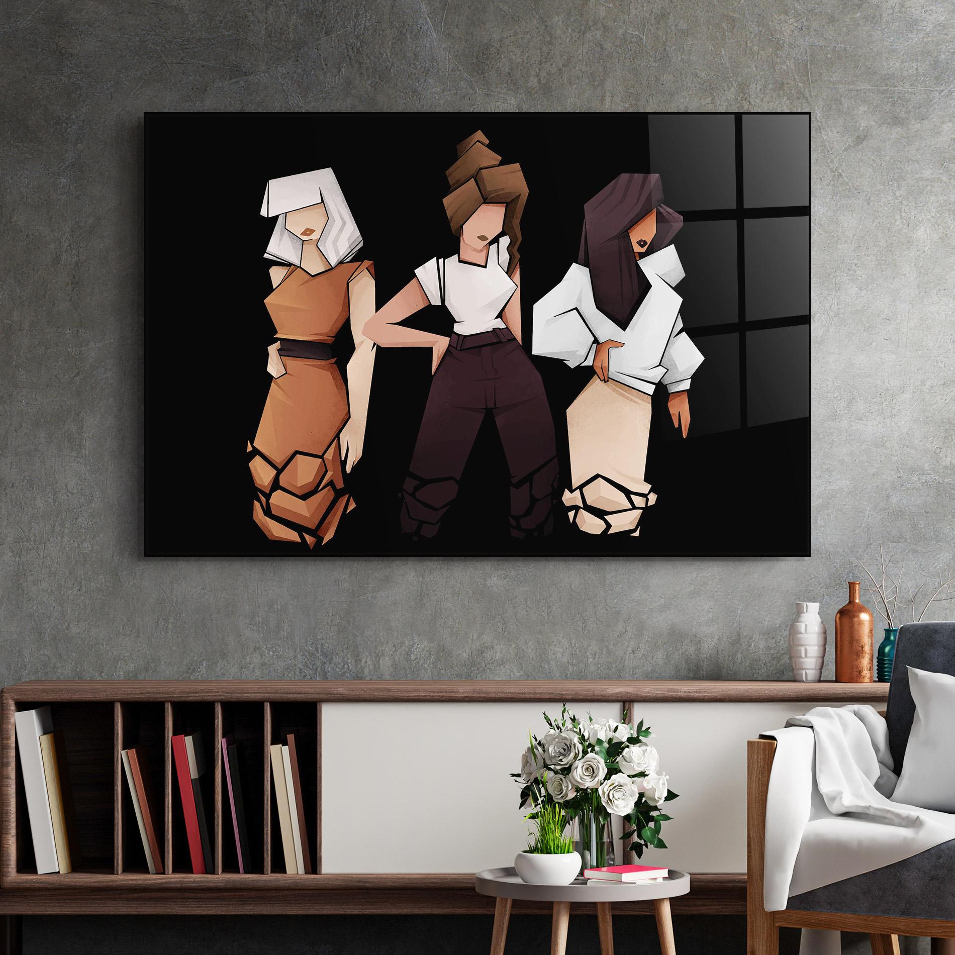 Tablou Sticla Bussines Women mockup 2