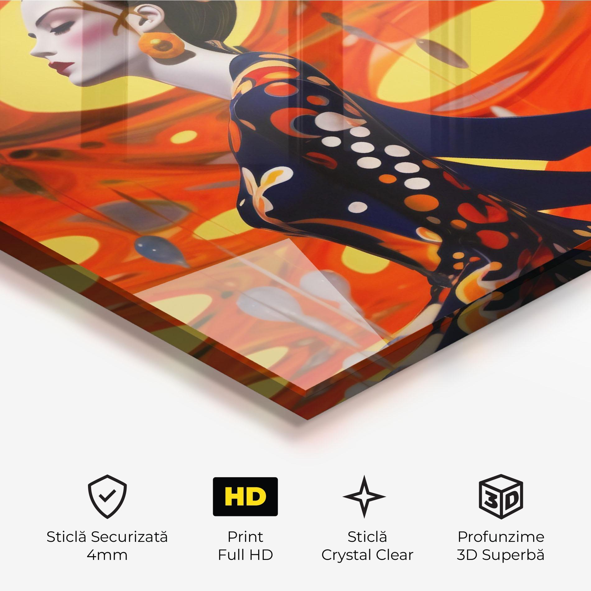 Tablou Sticla Big Orange Accesories mockup 3