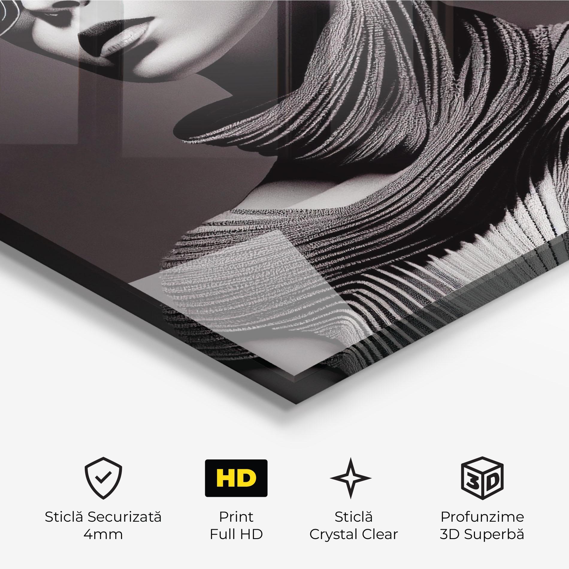 Tablou Sticla Fantasy Girl mockup 3